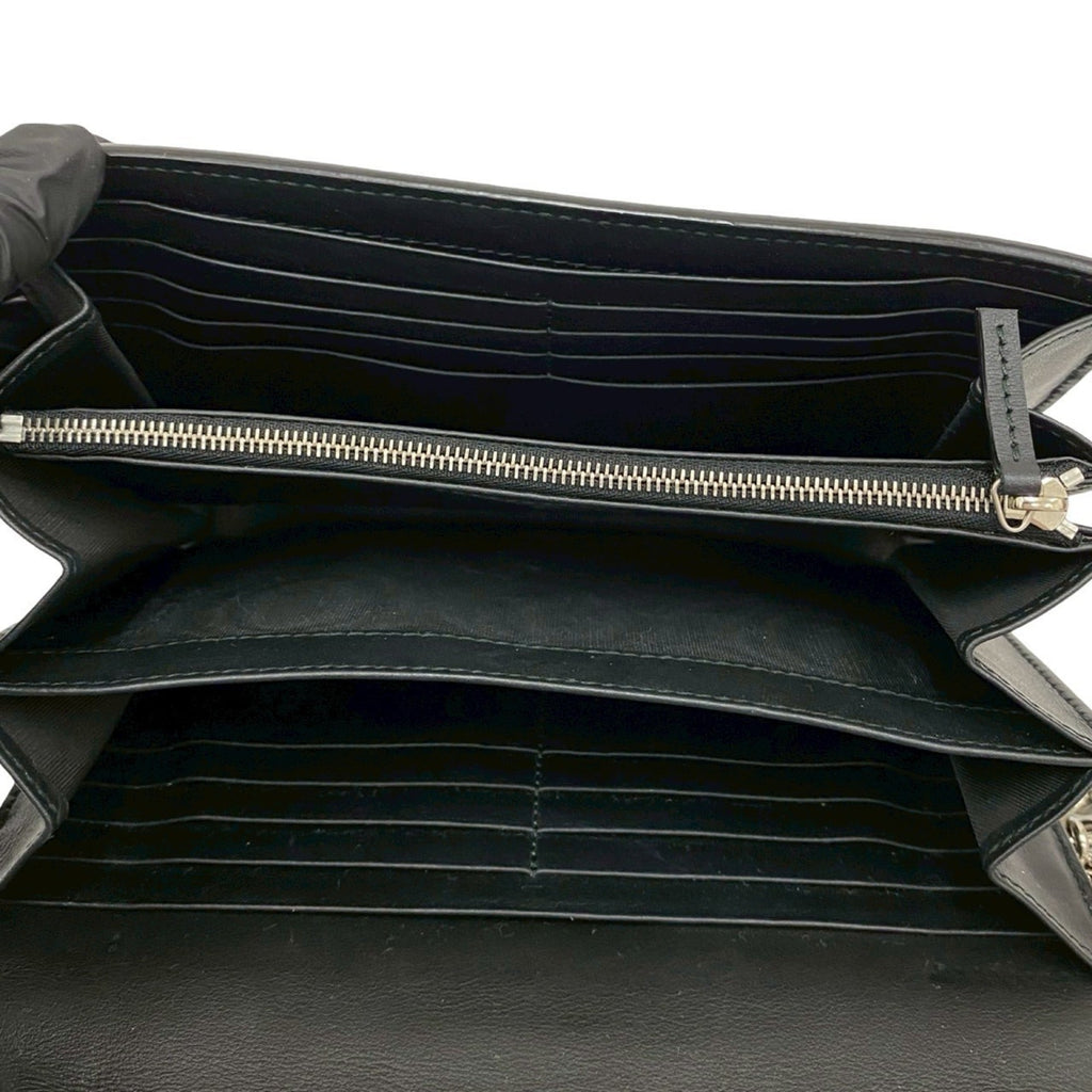Gucci Brown Leather Pvc Pochette Shoulder Bag (Pre-Owned)