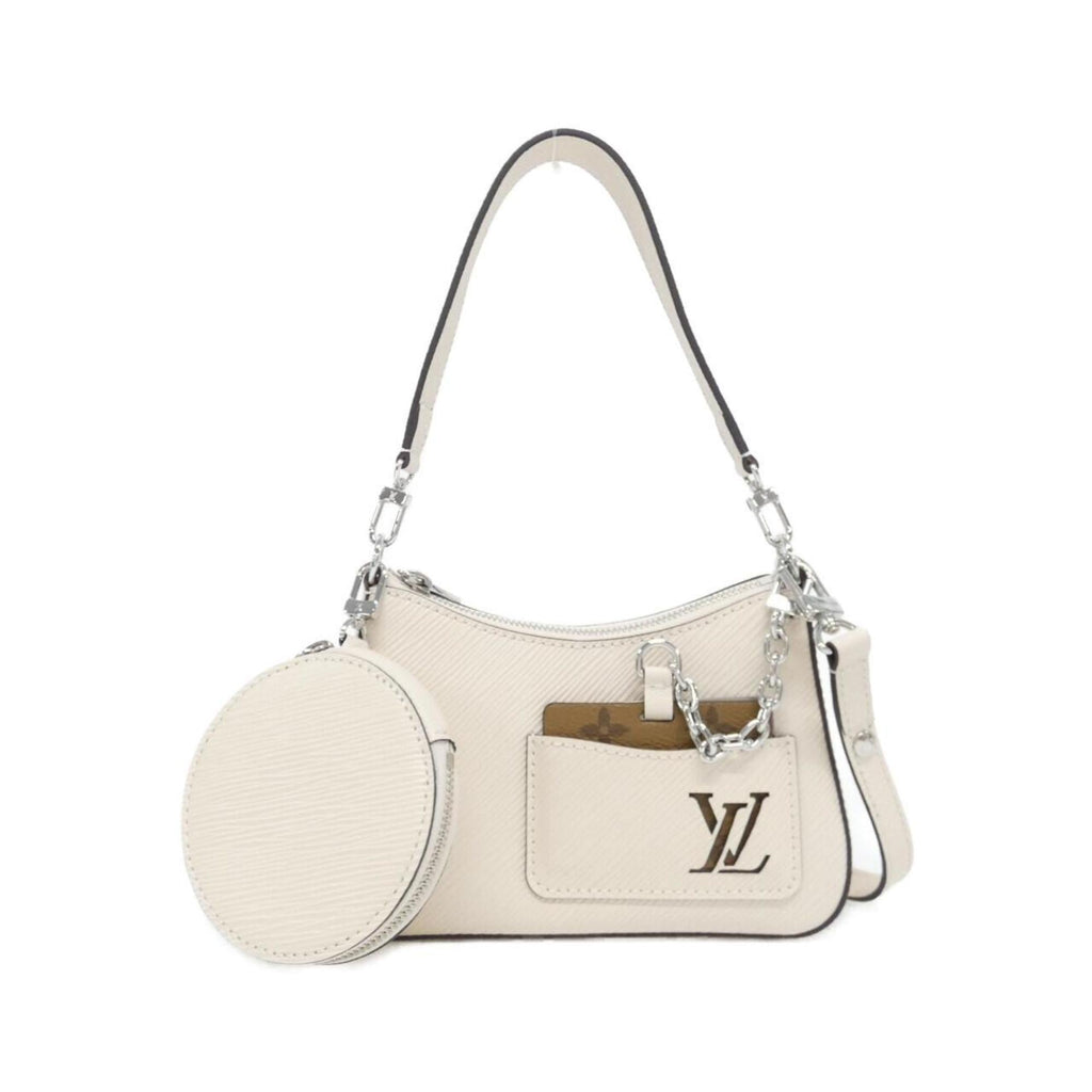 Louis Vuitton Epi Silver Leather Shoulder Bag