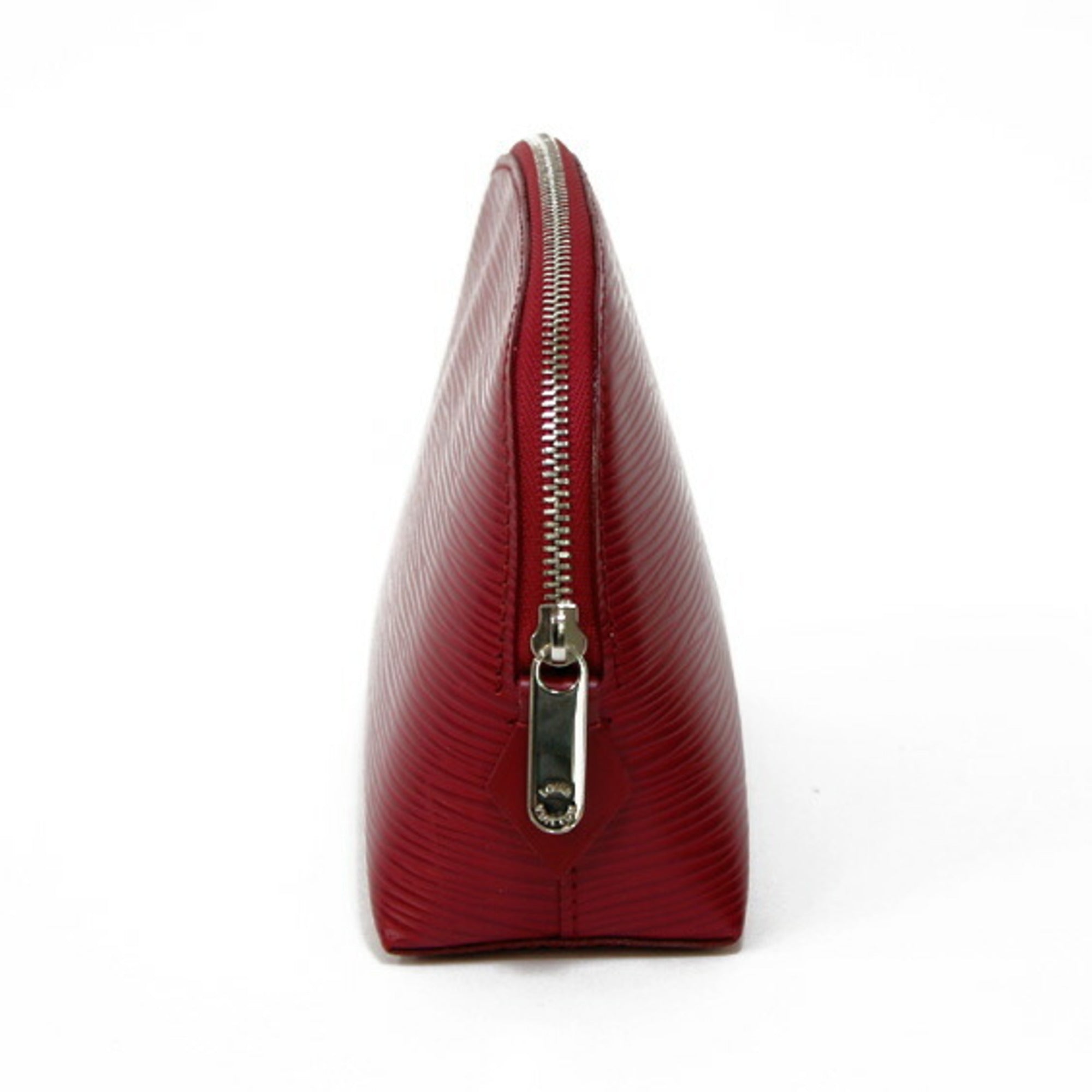 LOUIS VUITTON Epi Pochette Tick Leather Fuchsia Engine Makeup Pouch Louis Vuitton Women's Men's