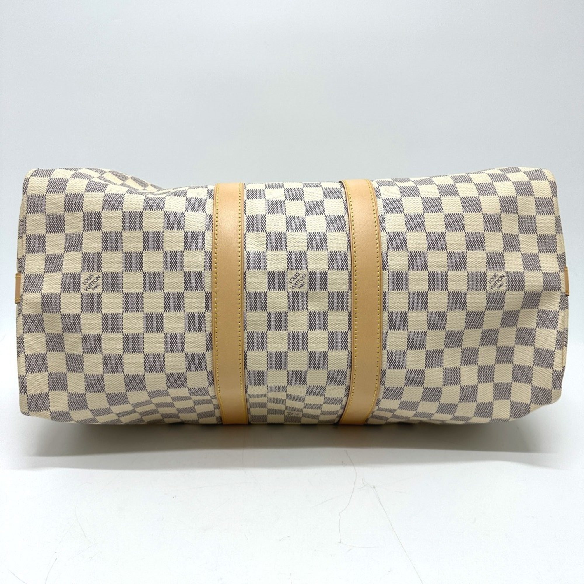 Louis Vuitton White Damier Azur Boston Bag