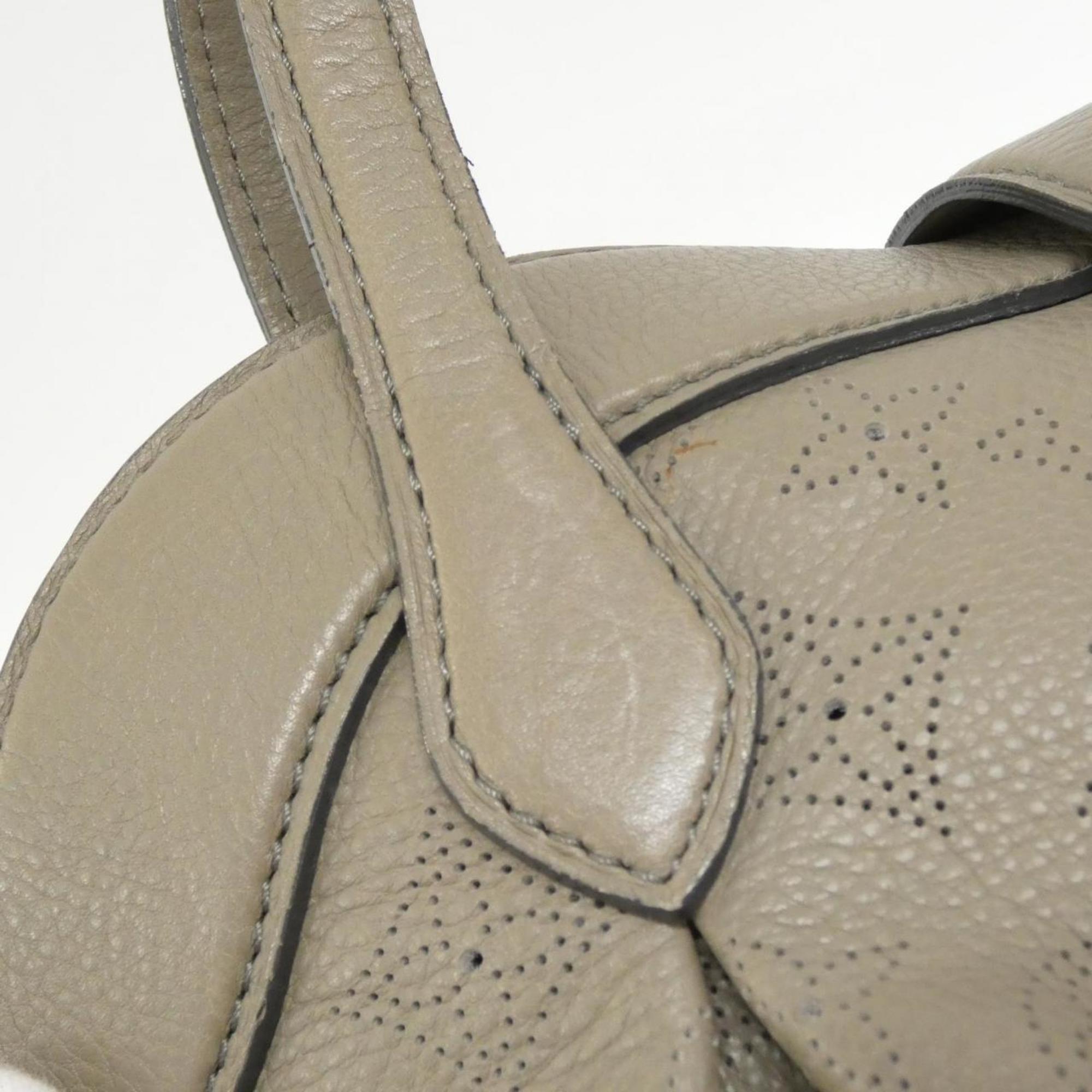 Louis Vuitton Mahina Taupe Leather Handbag