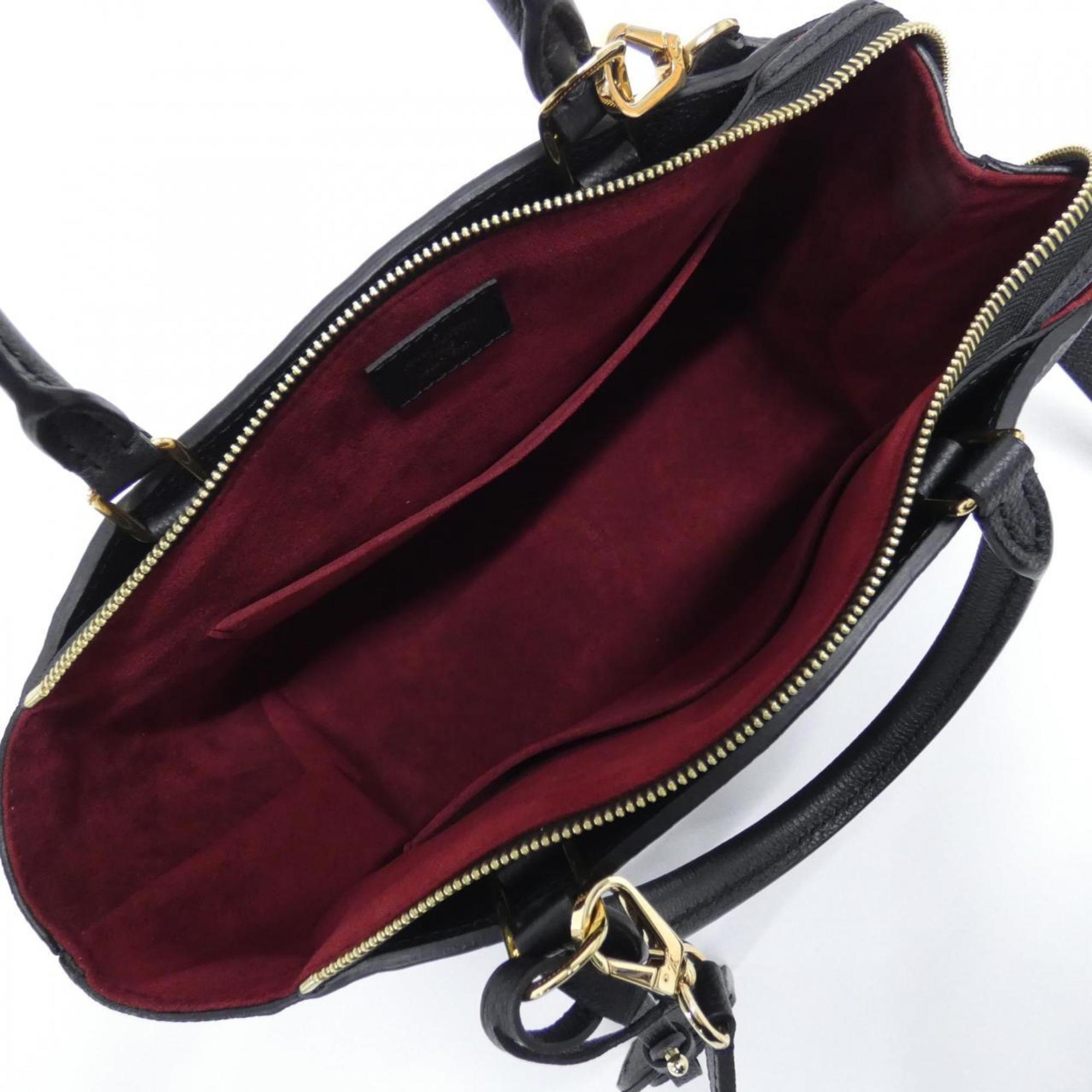Louis Vuitton Black Leather Handbag