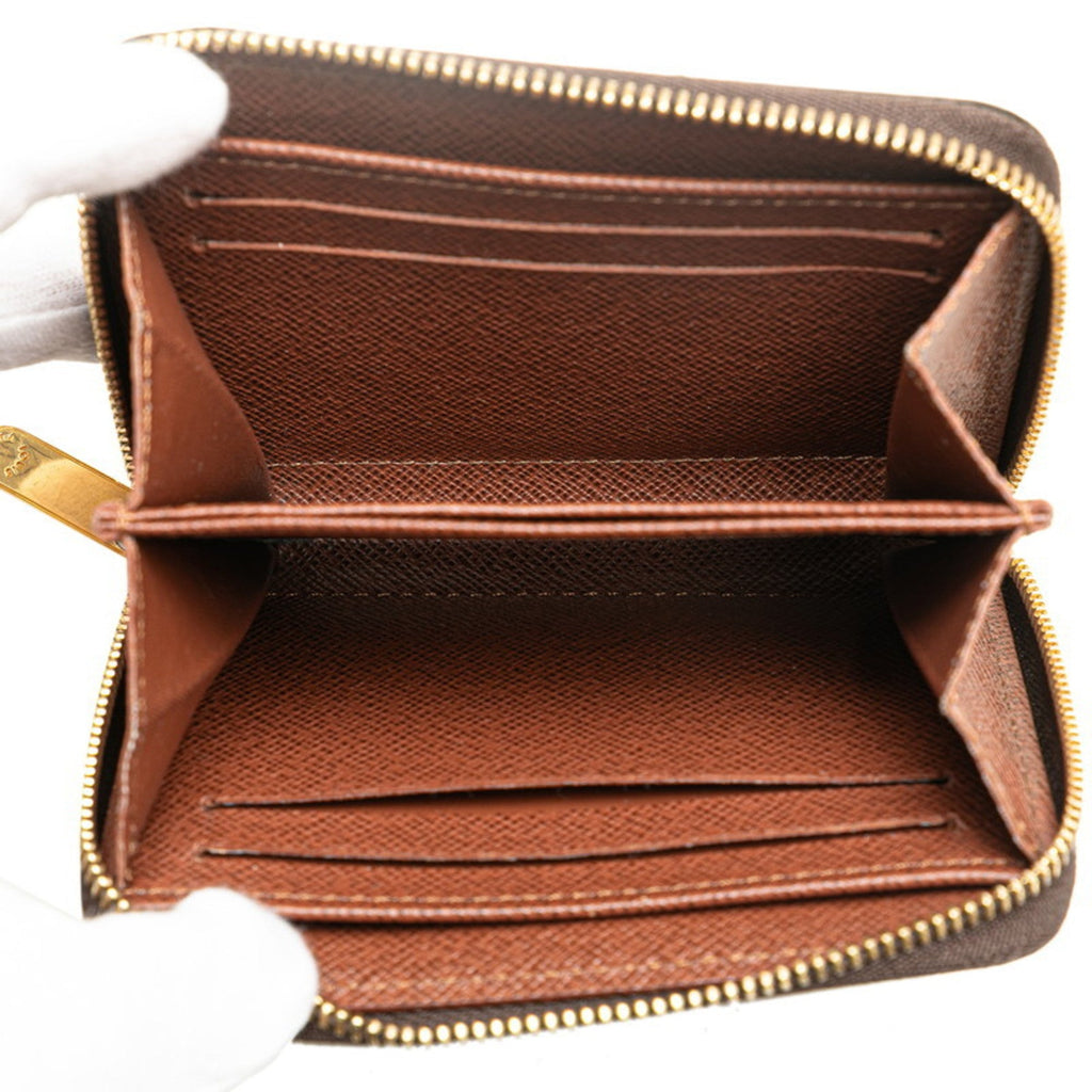 Louis Vuitton Brown Pvc Leather Coin Purse/Coin Case