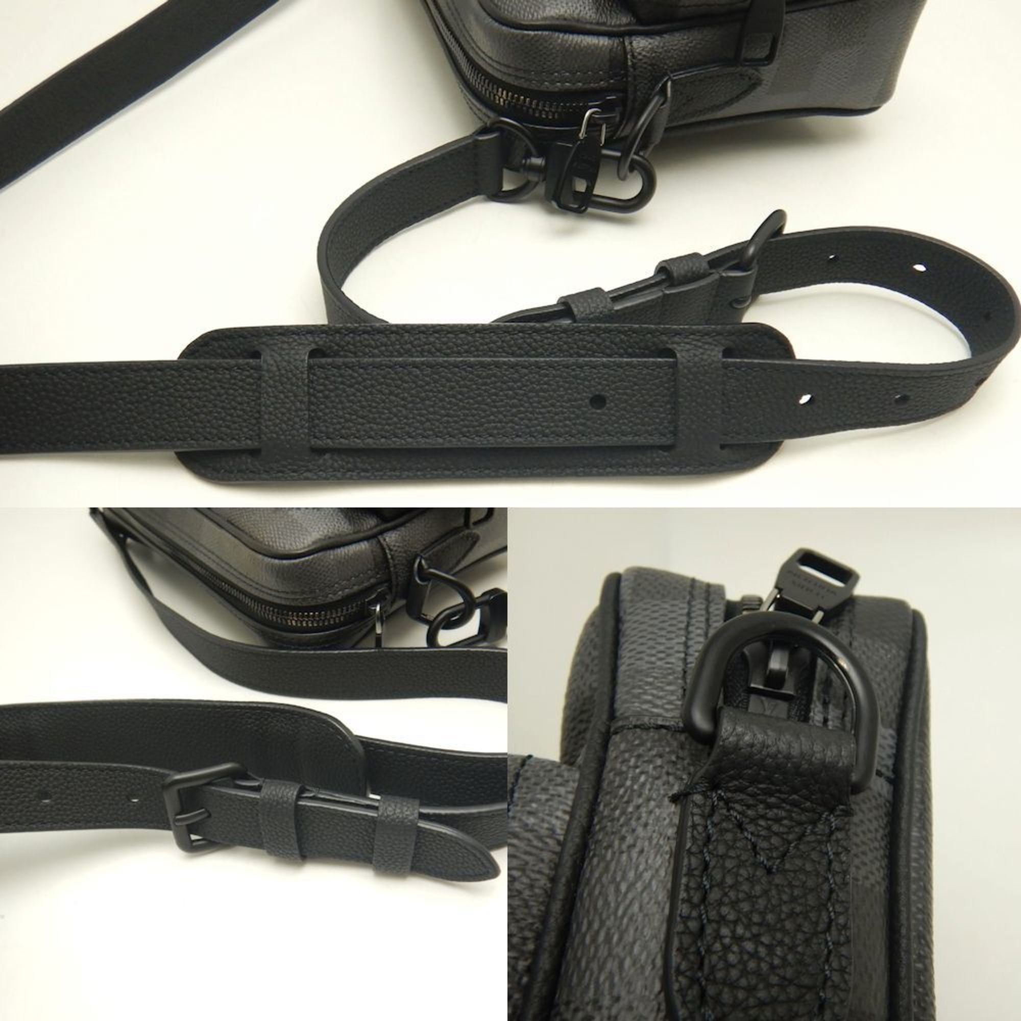 Louis Vuitton Black Noir Pvc Shoulder Bag