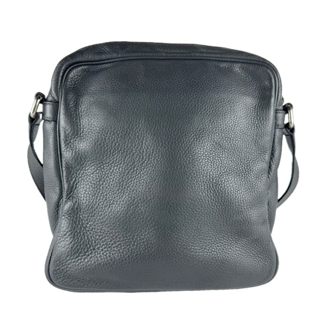 Gucci Dark Gray Leather Shoulder Bag (Pre-Owned)