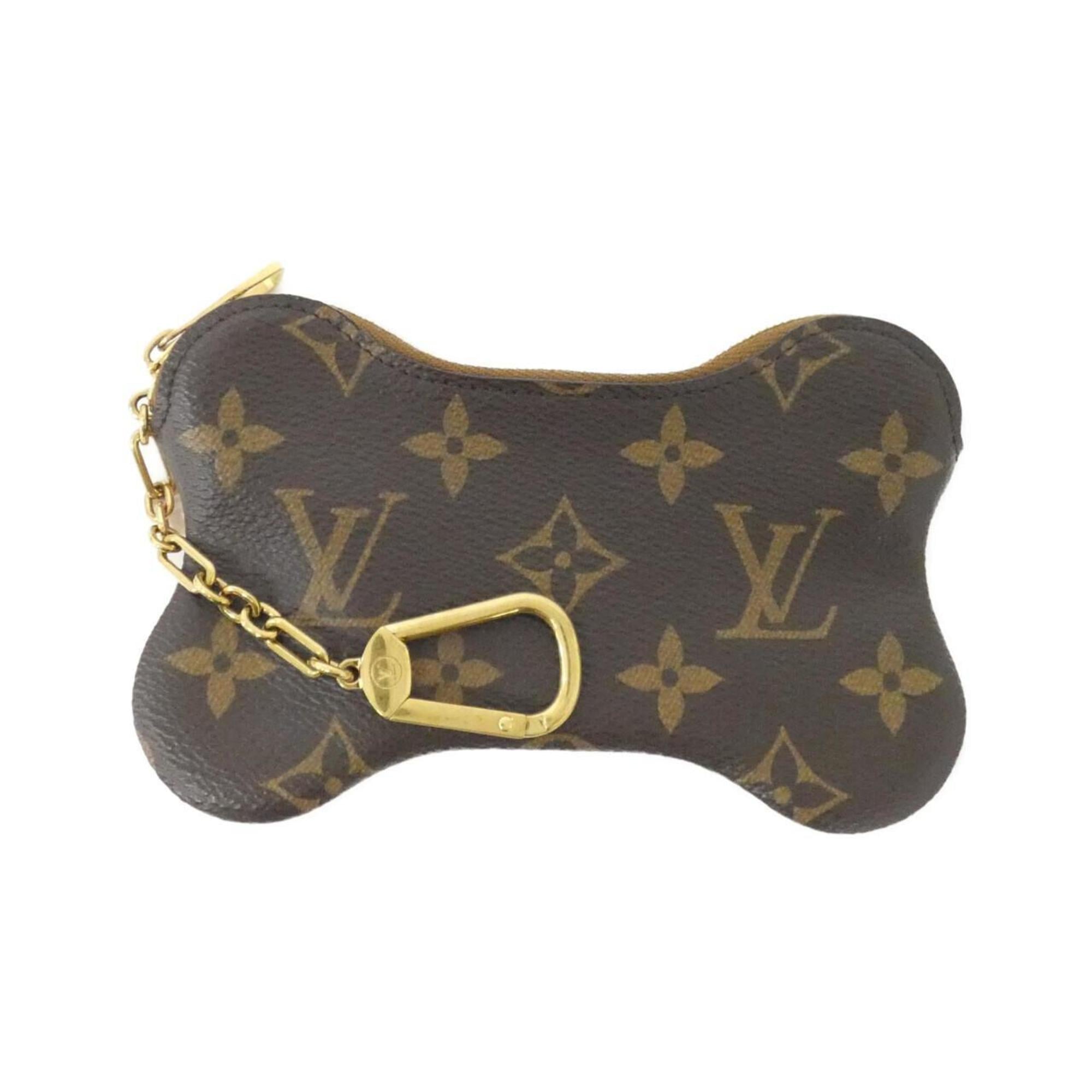 Louis Vuitton Marron Coated Canvas Coin Purse/Coin Case