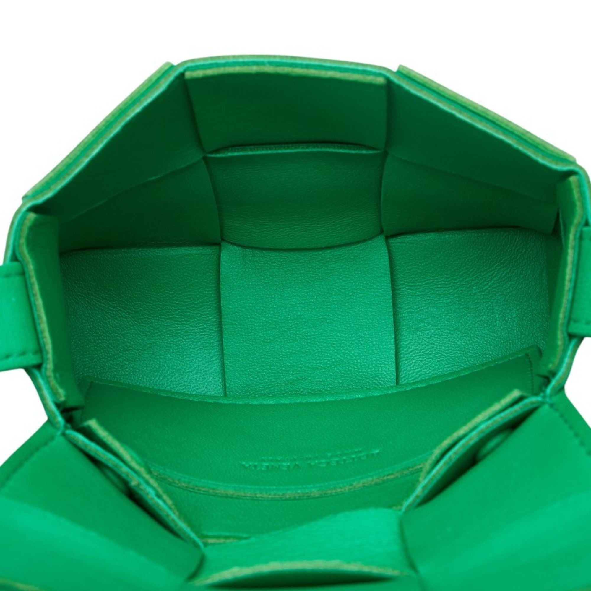 Bottega Veneta Green Leather Shoulder Bag