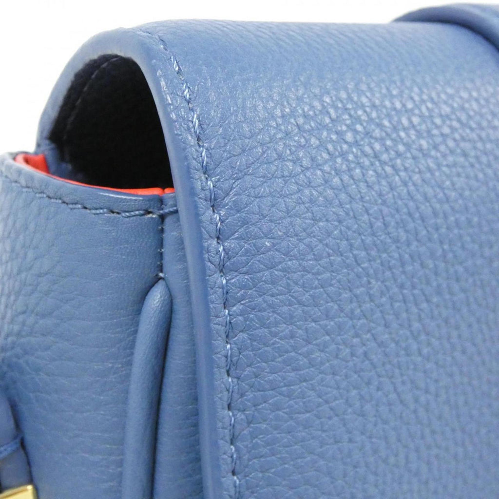 Louis Vuitton Blue Leather Shoulder Bag