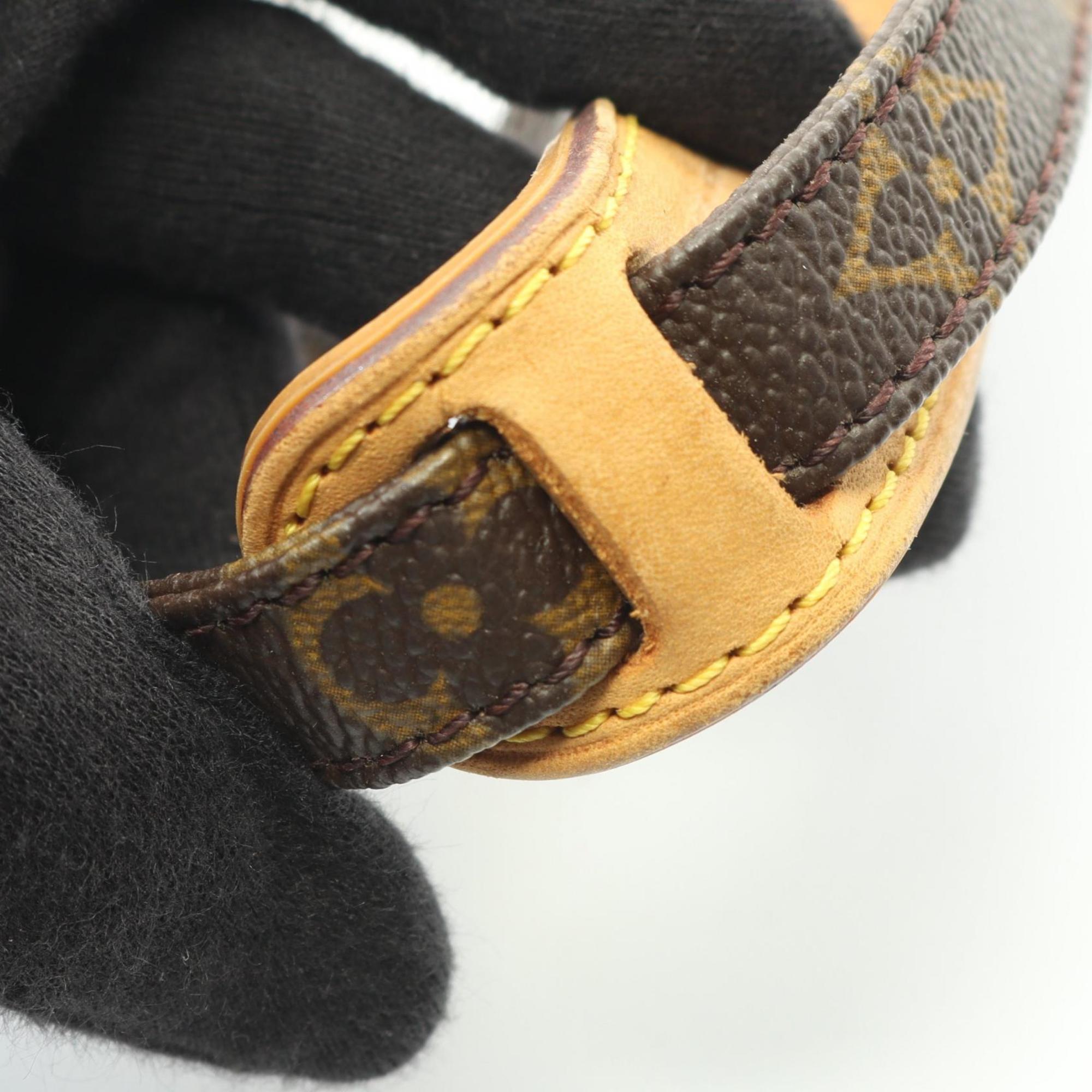 Louis Vuitton Brown Monogram Coated Canvas Leather Shoulder Bag