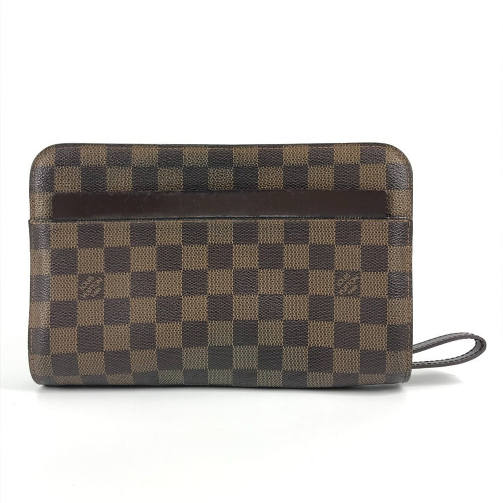 Louis Vuitton Brown Ebene Damier Canvas Clutch Bag Pouch