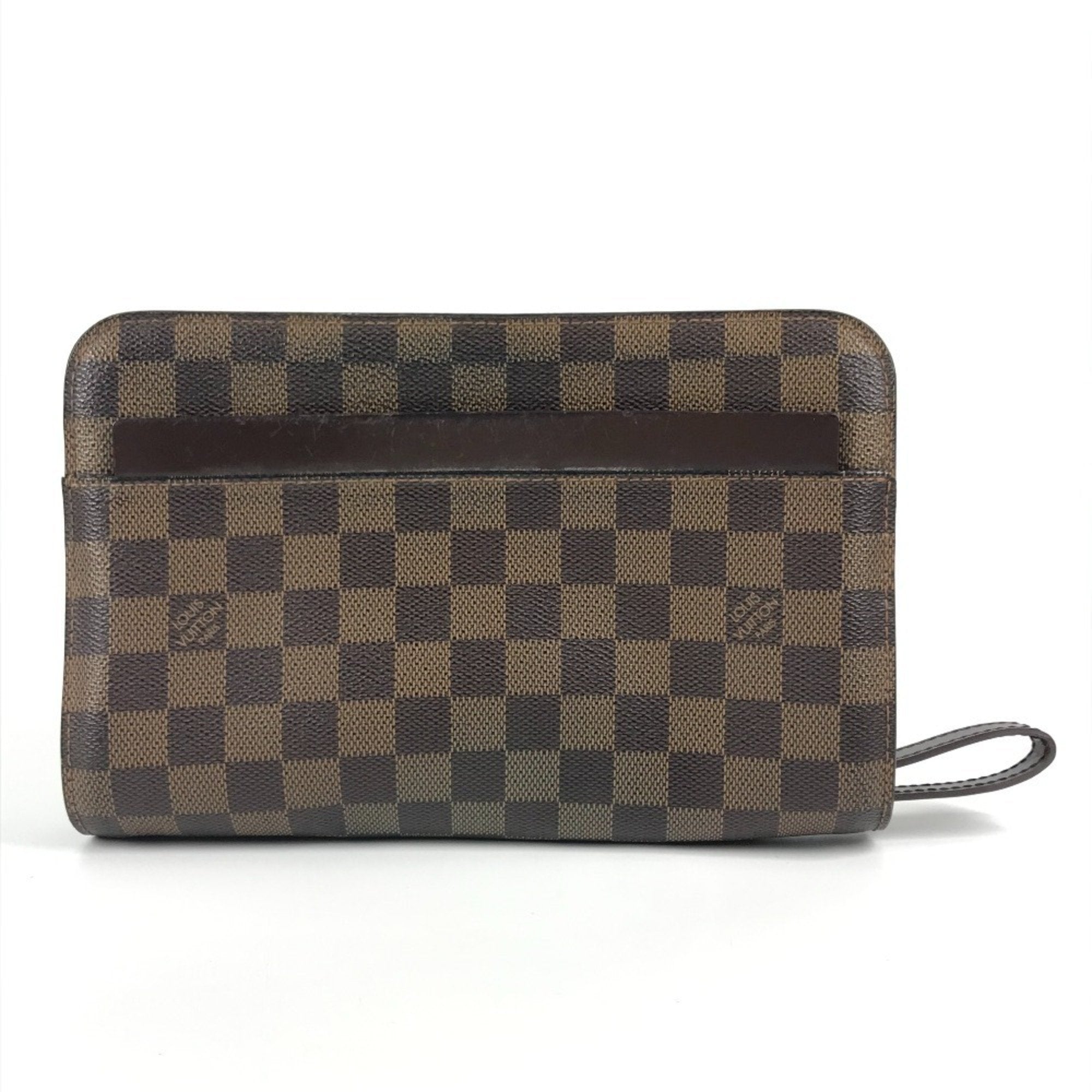 Louis Vuitton Brown Ebene Damier Canvas Clutch Bag Pouch