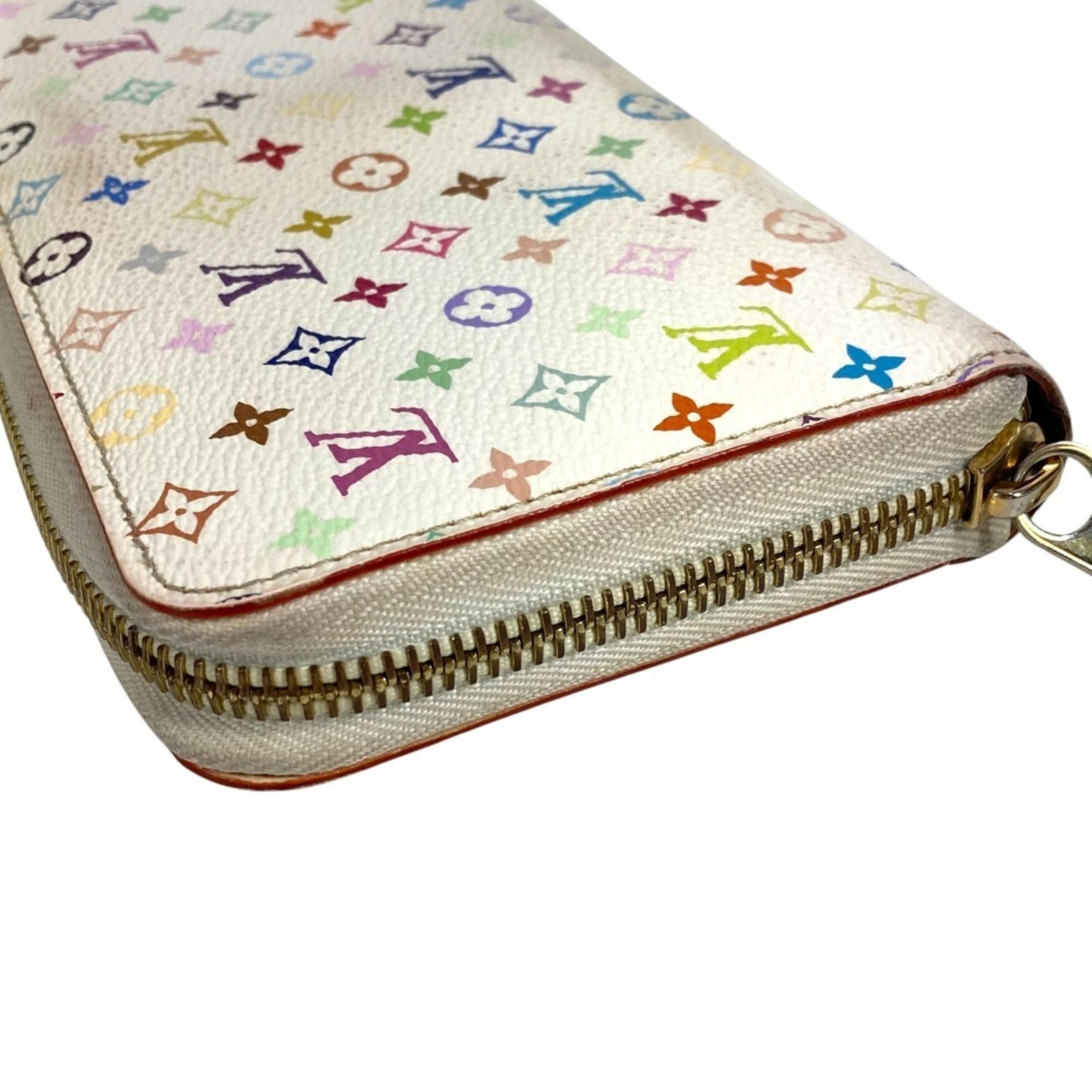 Louis Vuitton Pink White Monogram Multicolore Long Wallet