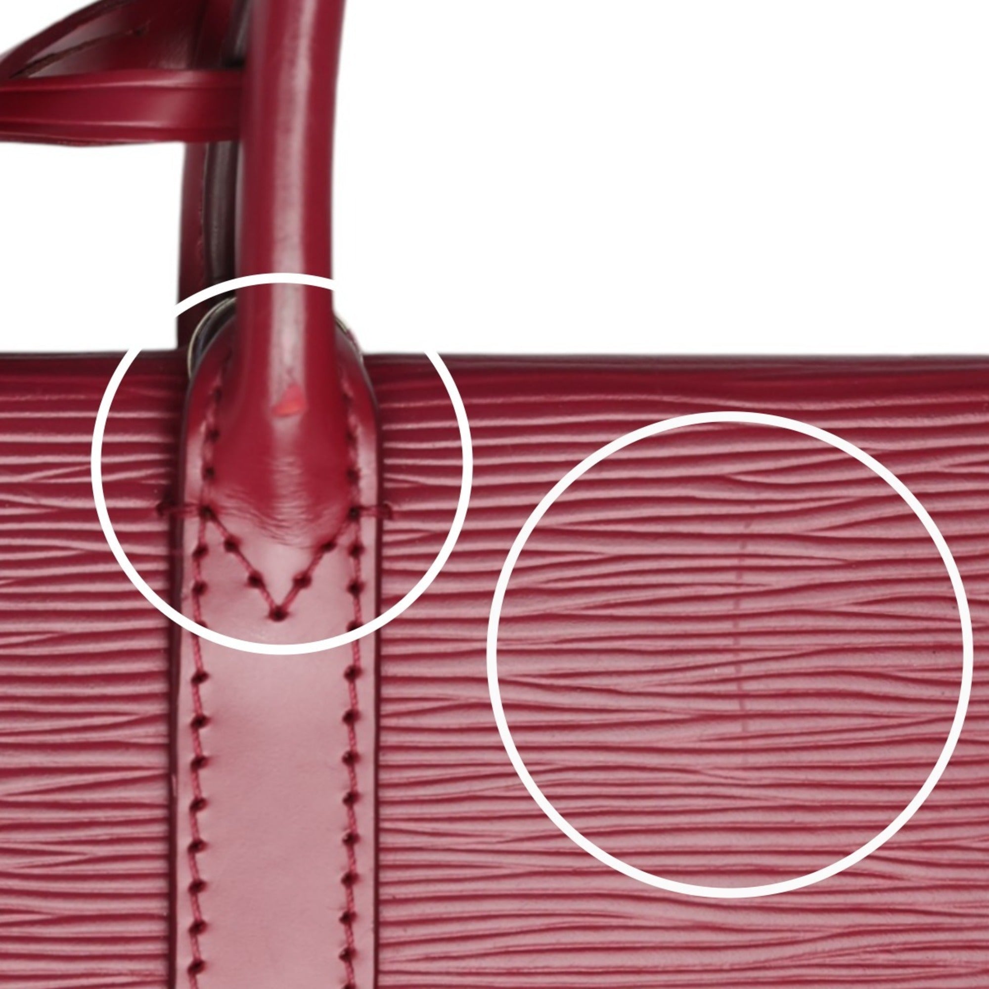 Louis Vuitton Fuchsia Galle Red Color Epi Leather Handbag Shoulder Bag