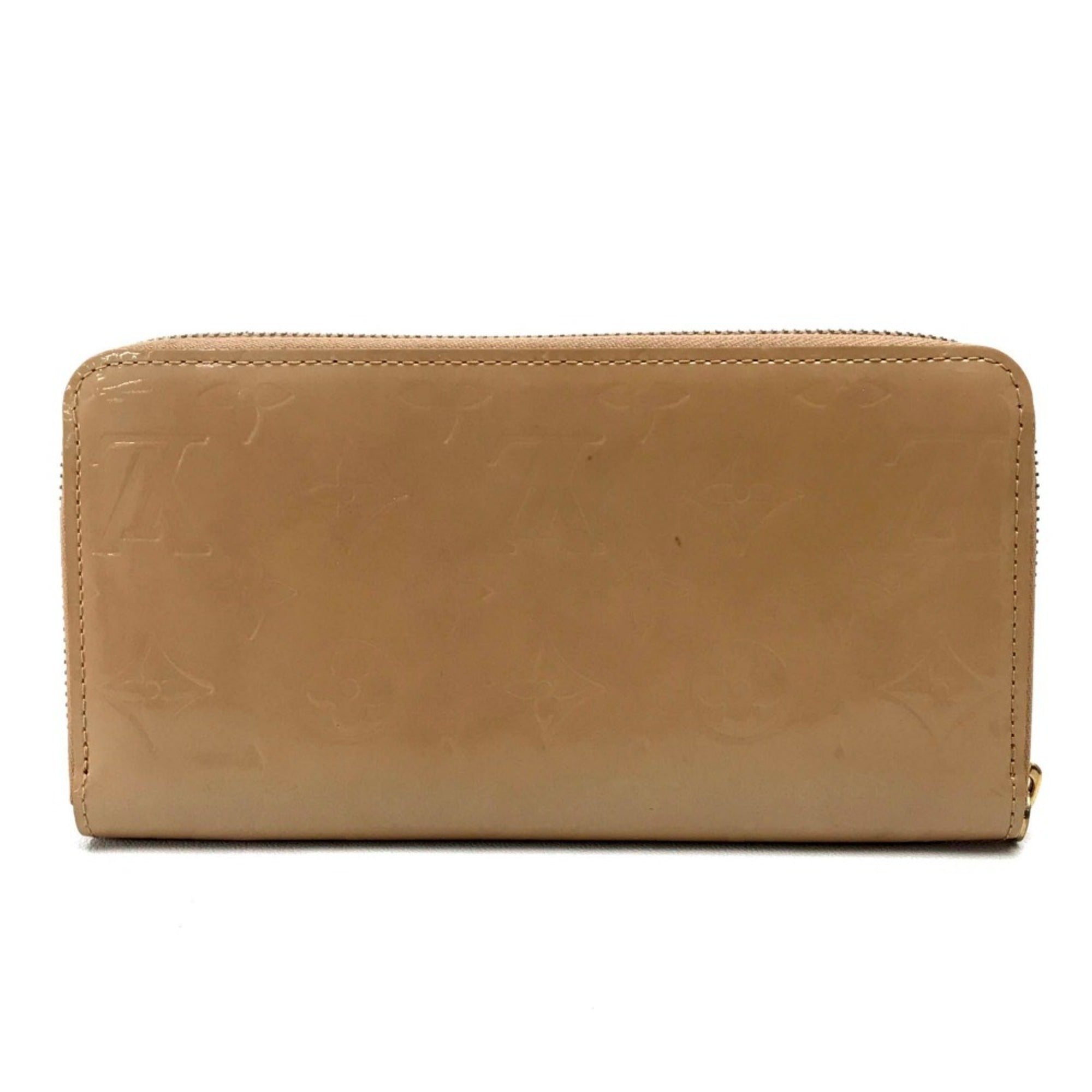 Louis Vuitton Beige Leather Long Wallet