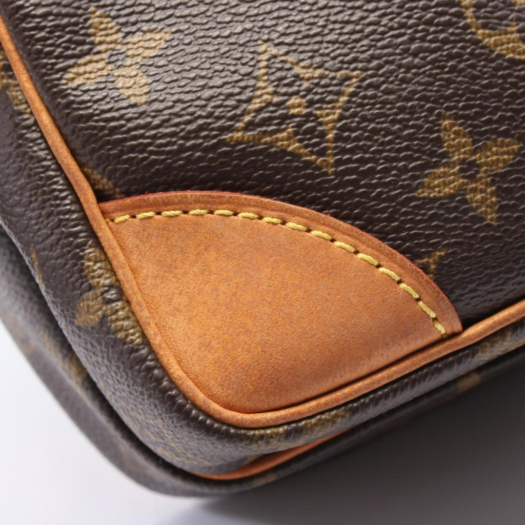 Louis Vuitton Brown Monogram Pvc Coated Canvas Leather Shoulder Bag
