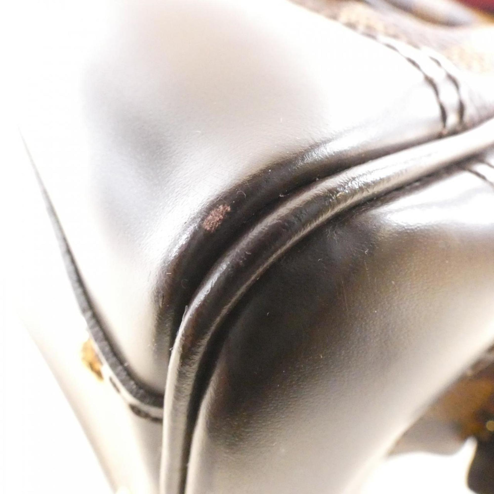 Louis Vuitton Brown Coated Canvas Handbag