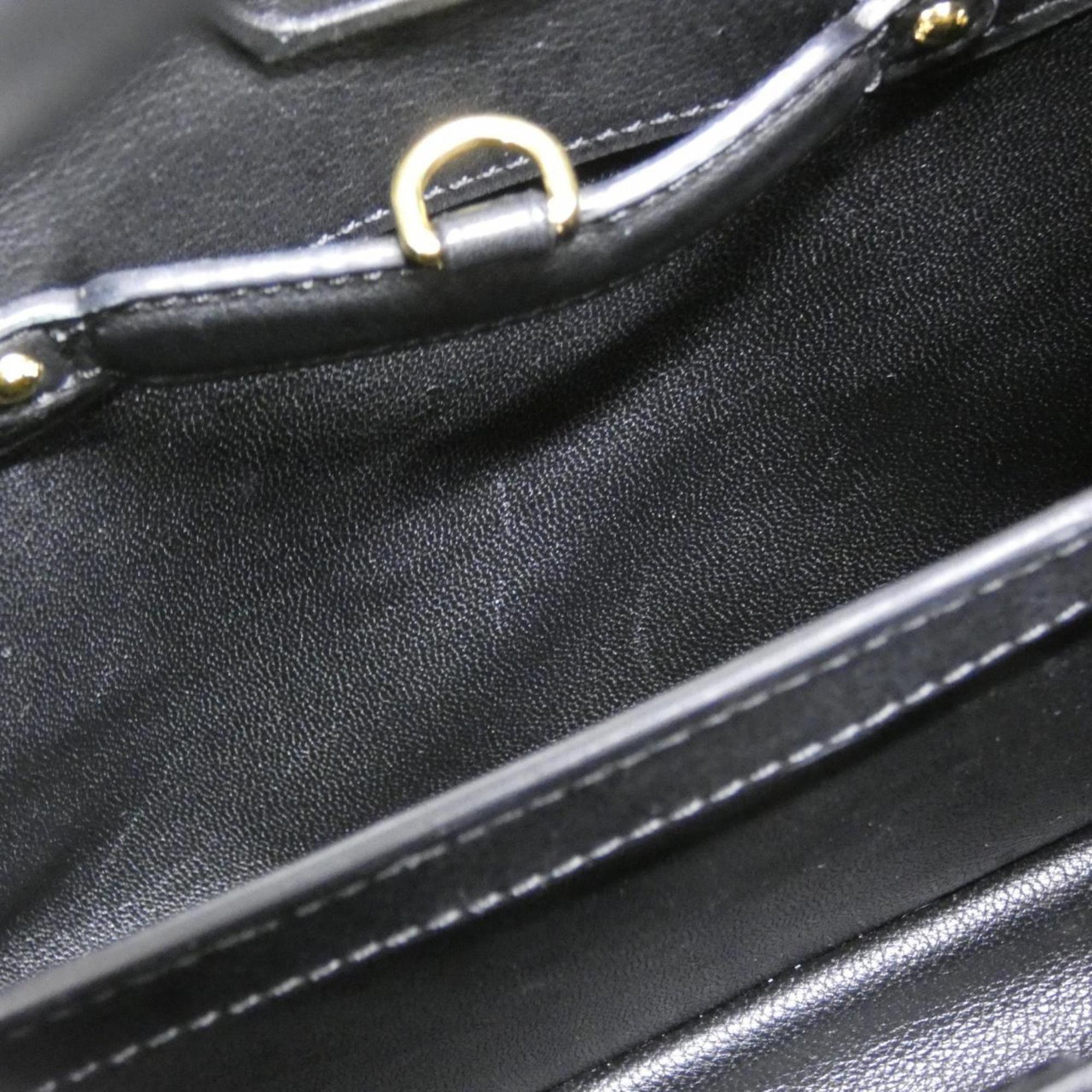 Louis Vuitton Black Fur Leather Handbag