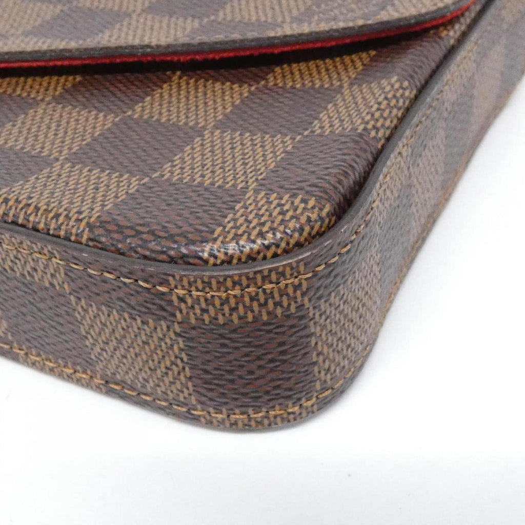 Louis Vuitton Brown Coated Canvas Pochette Shoulder Bag