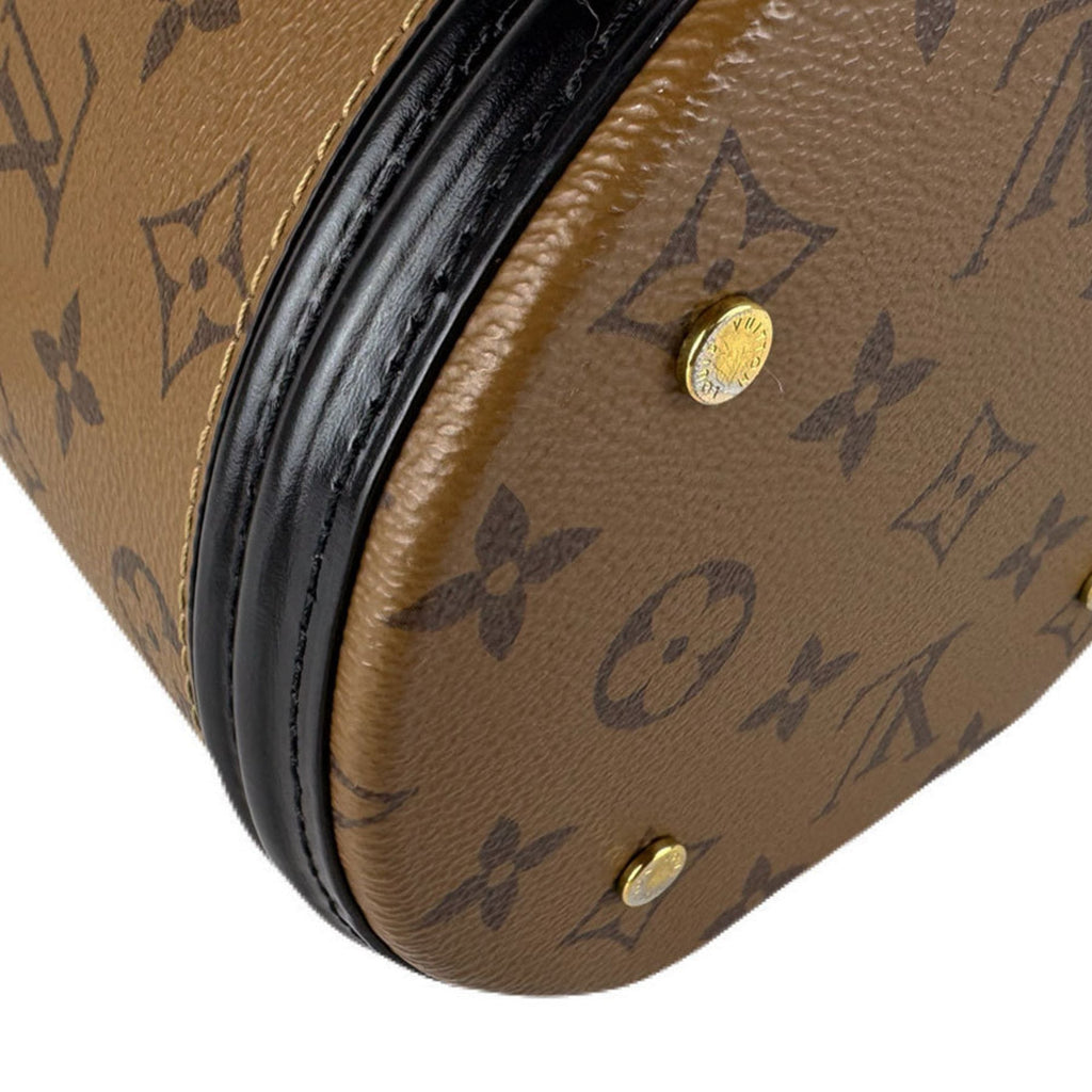 Louis Vuitton Black Brown Monogram Reverse Monogram Reverse Handbag Shoulder Bag
