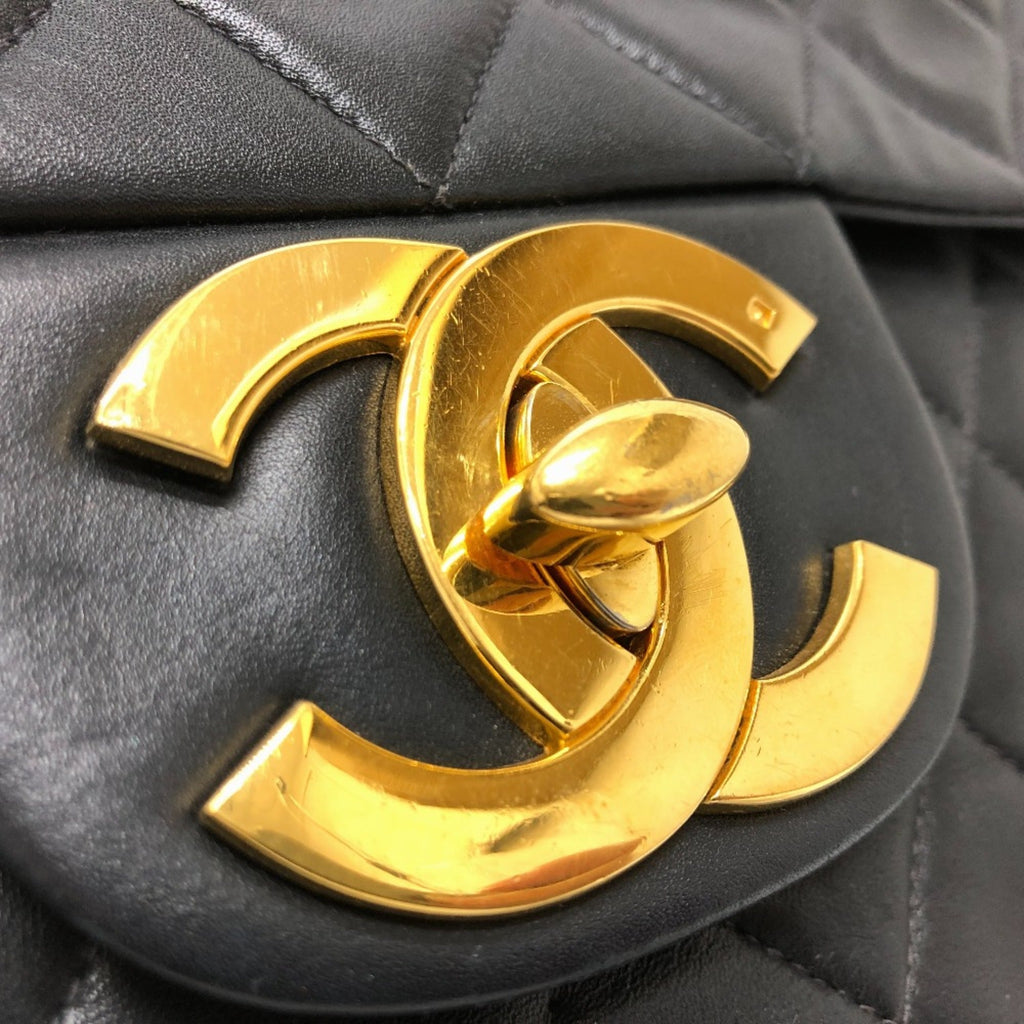 Chanel Black Leather Shoulder Bag