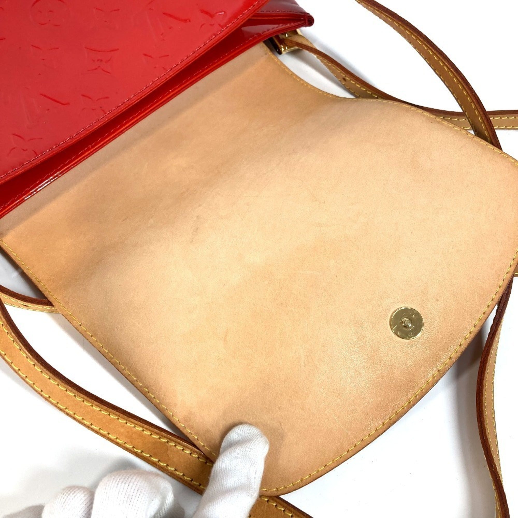 Louis Vuitton Monogram Vernis Red Color Rouge Monogram Vernis Shoulder Bag