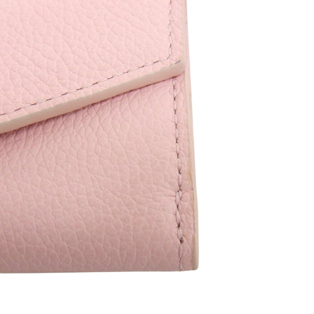 Louis Vuitton Pink Leather Wallet (Tri-Fold)