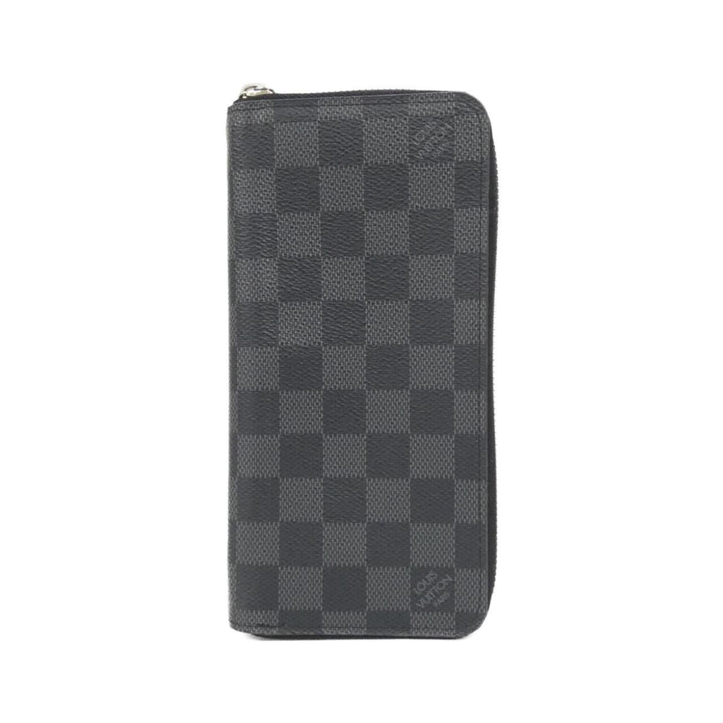 Louis Vuitton Dark Gray Graphite Coated Canvas Long Wallet