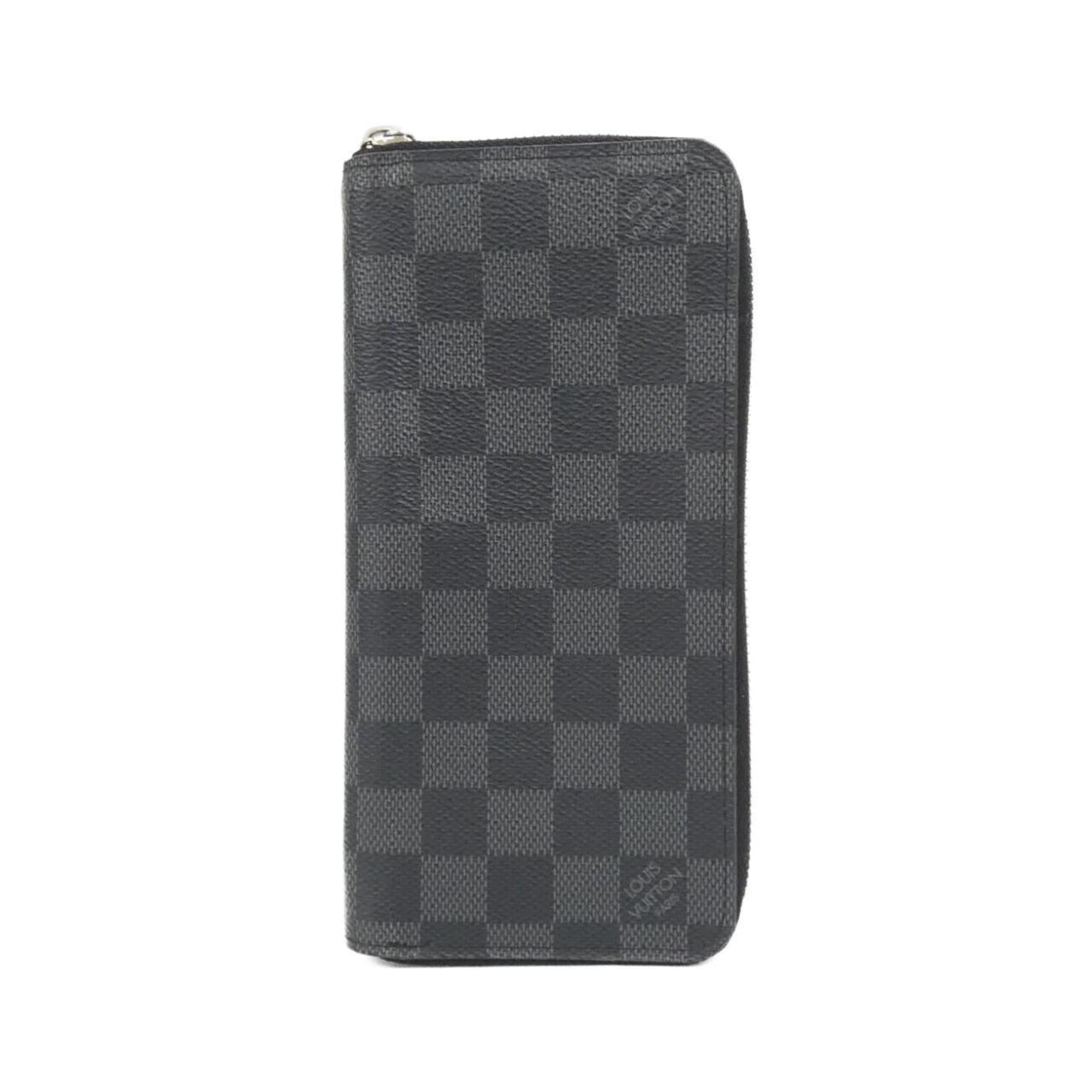 Louis Vuitton Dark Gray Graphite Coated Canvas Long Wallet