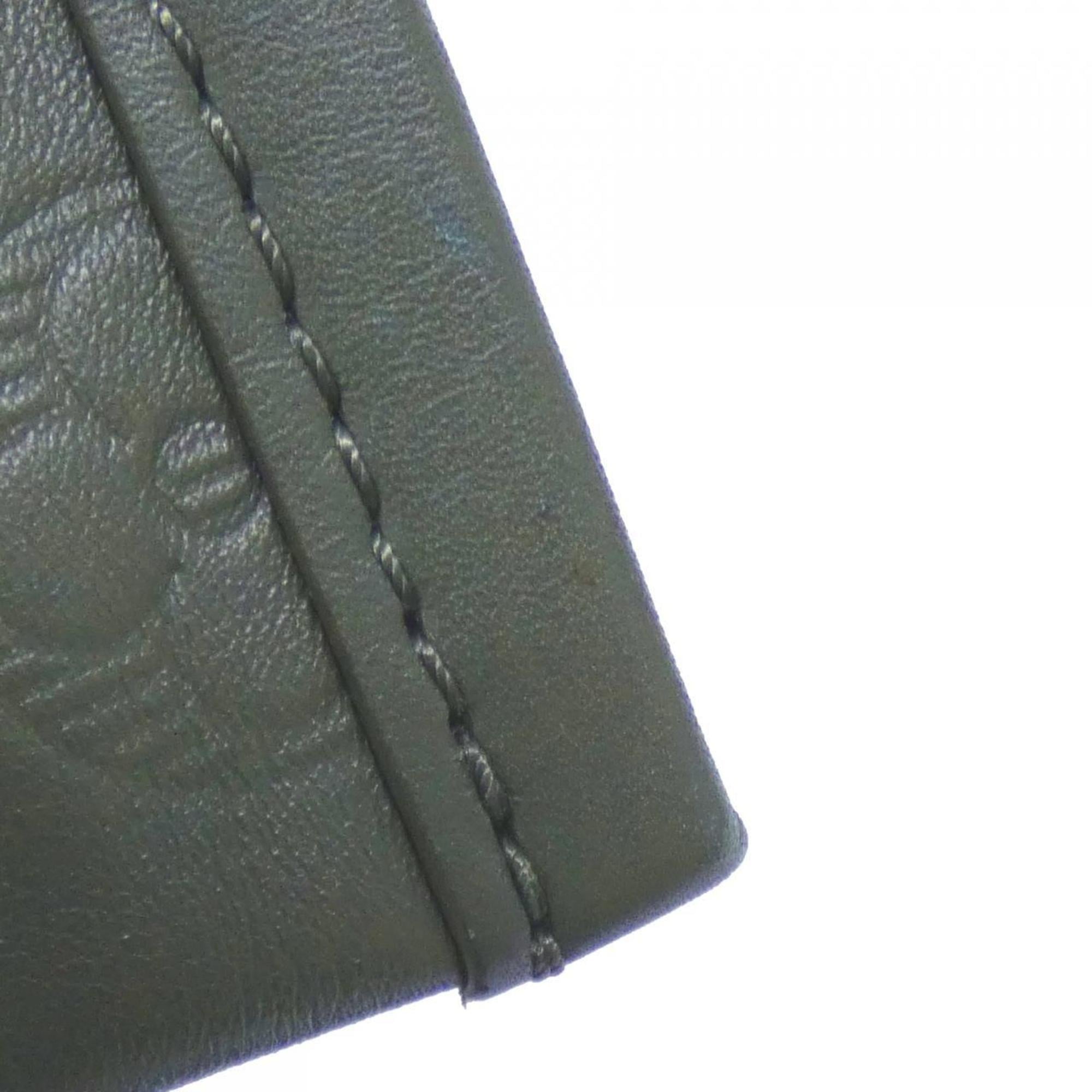 Louis Vuitton Black Khaki Leather Shoulder Bag