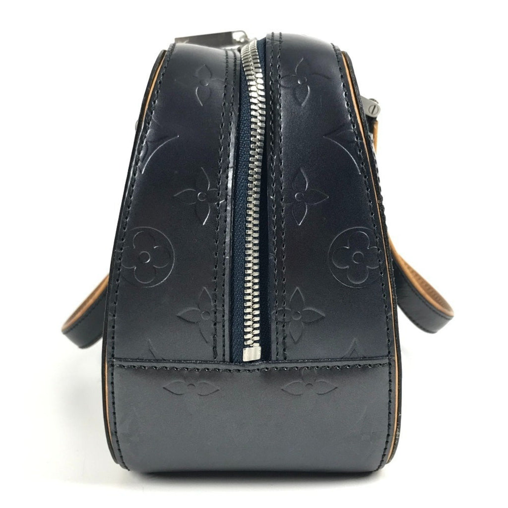 Louis Vuitton Navy Monogram Mat Boston Bag Handbag