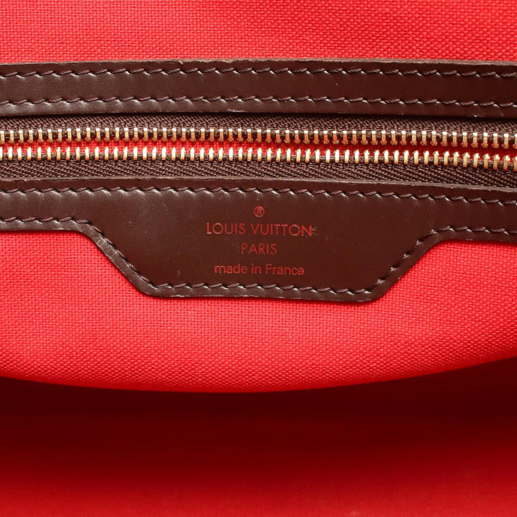 Louis Vuitton Brown Ebene Coated Canvas Leather Tote Bag