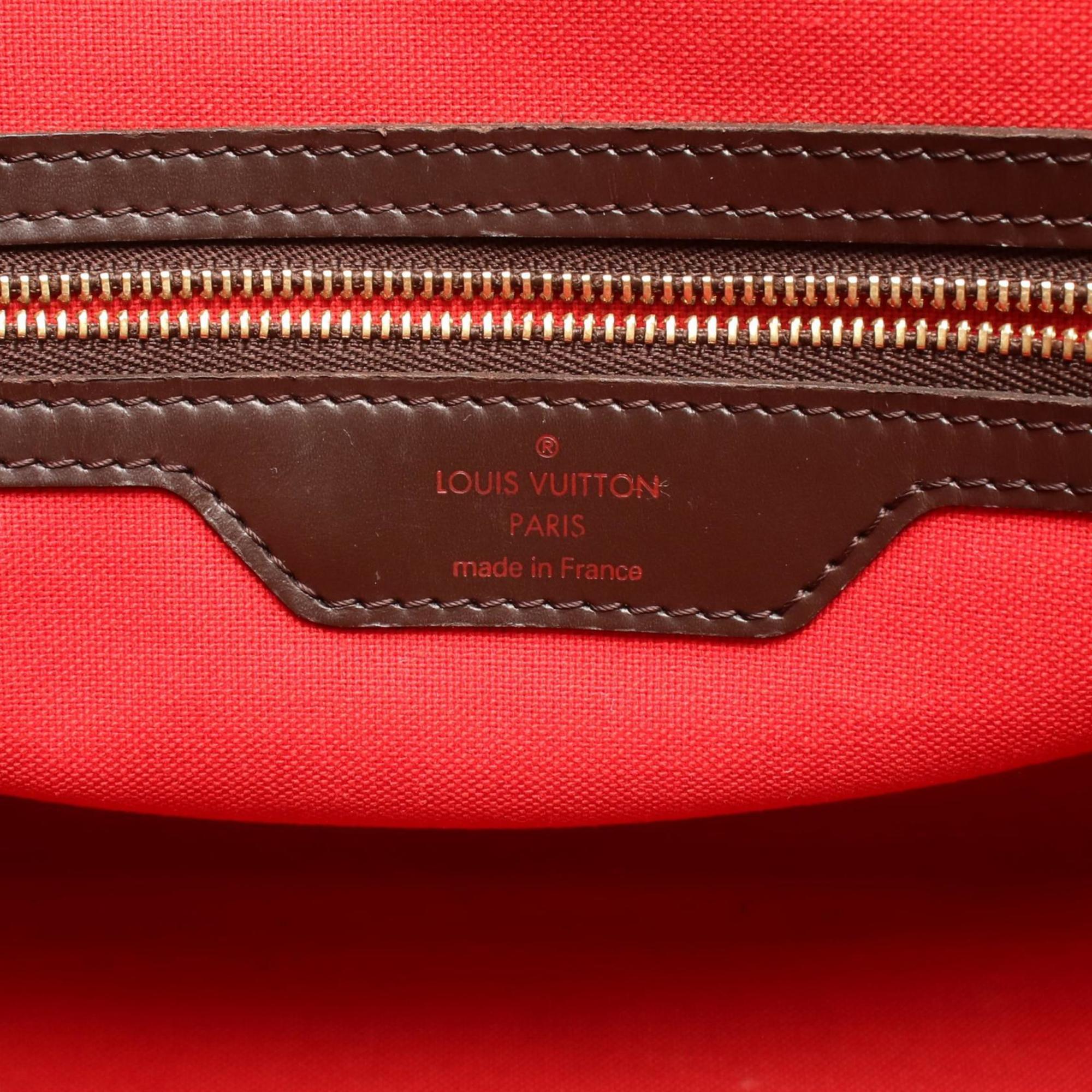 Louis Vuitton Brown Ebene Coated Canvas Leather Tote Bag