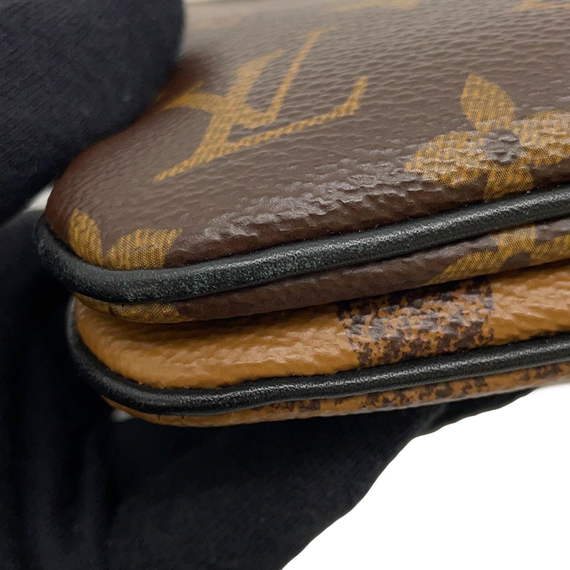 Louis Vuitton Noir Monogram Pochette Shoulder Bag