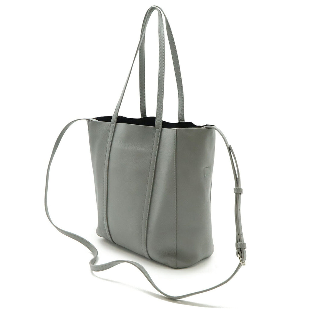 Balenciaga Gray Leather Shoulder Bag Tote
