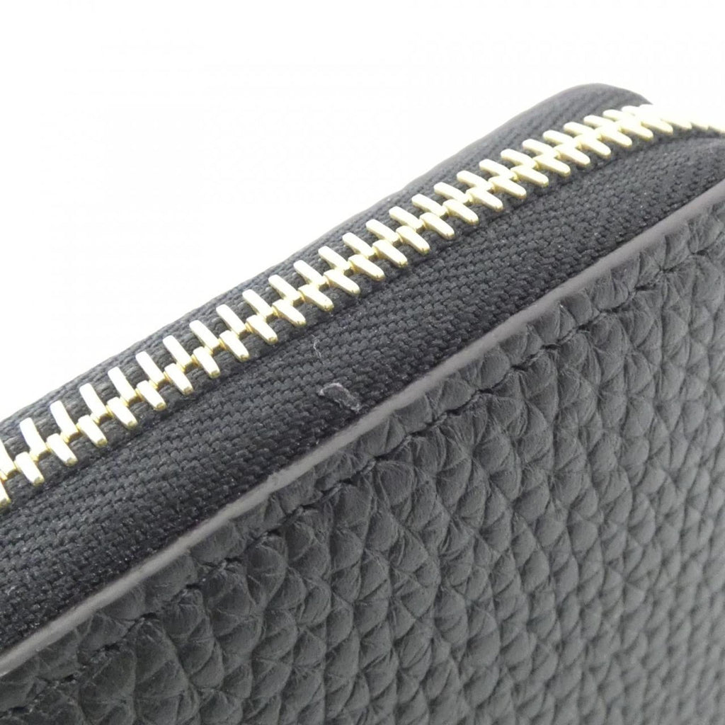 Louis Vuitton Black Leather Long Wallet