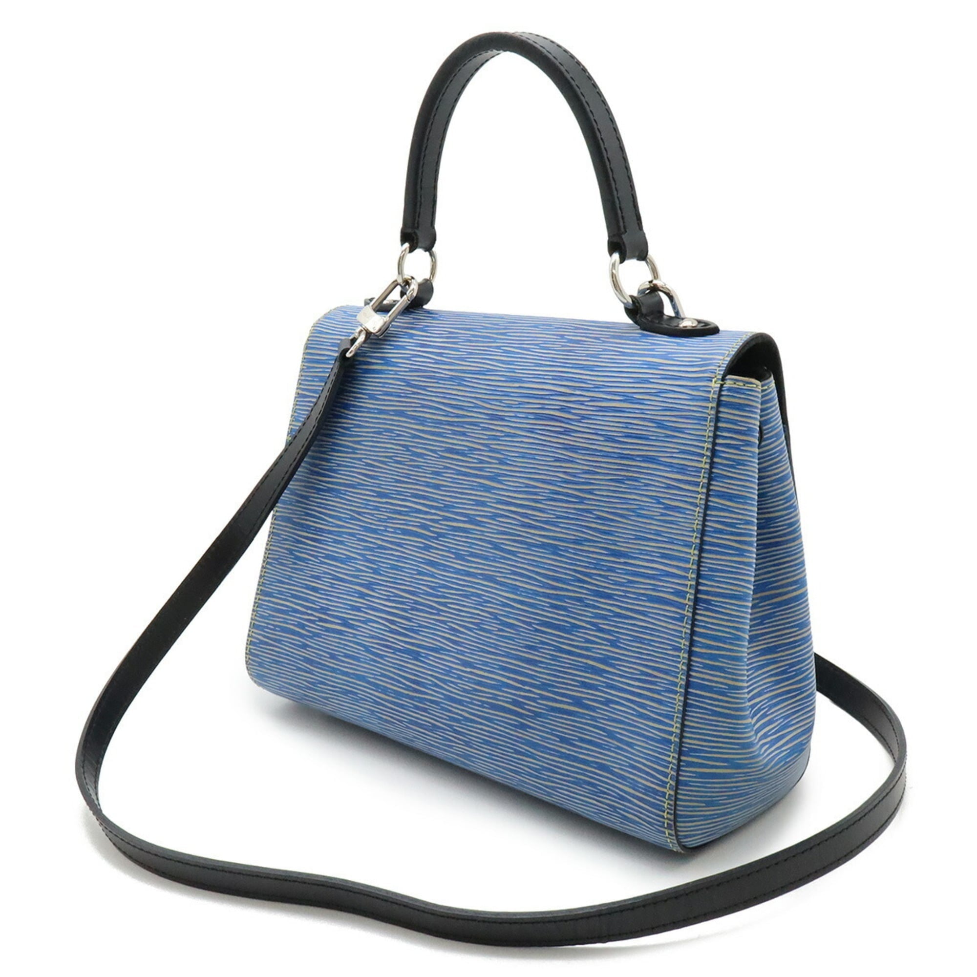 Louis Vuitton Blue Epi Leather Handbag Shoulder Bag