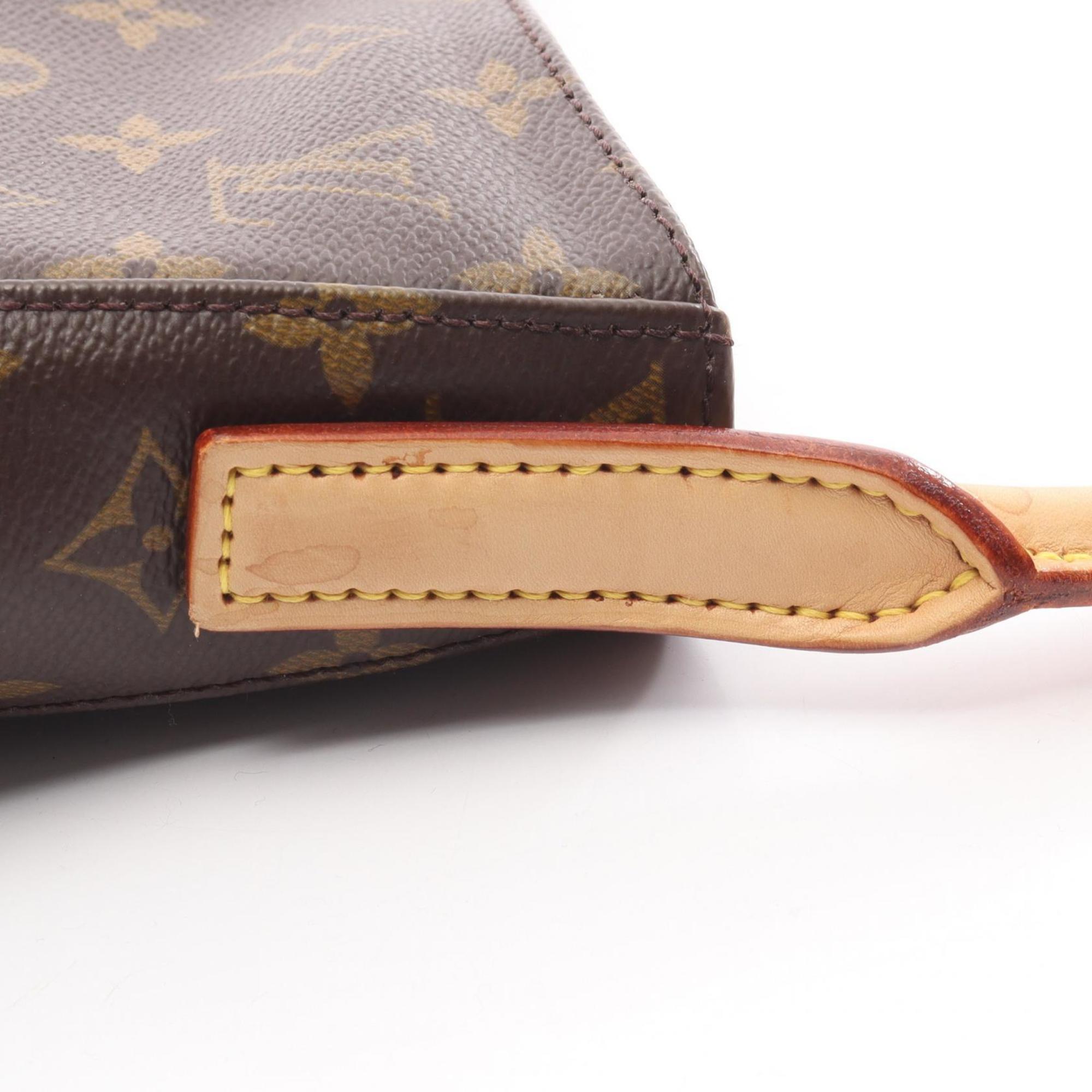 Louis Vuitton Brown Monogram Coated Canvas Leather Handbag Shoulder Bag