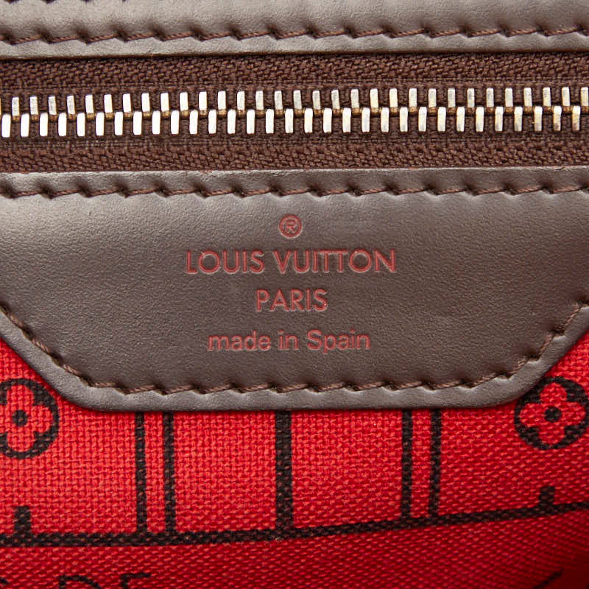 Louis Vuitton Brown Pvc Leather Tote Bag