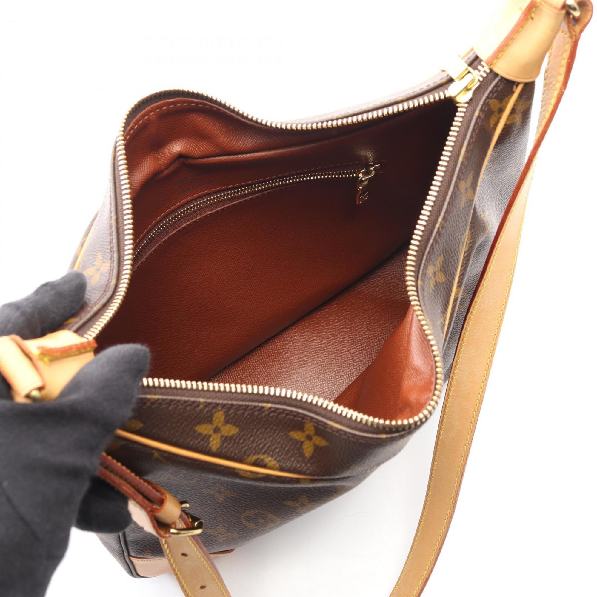 Louis Vuitton Brown Monogram Coated Canvas Leather Shoulder Bag