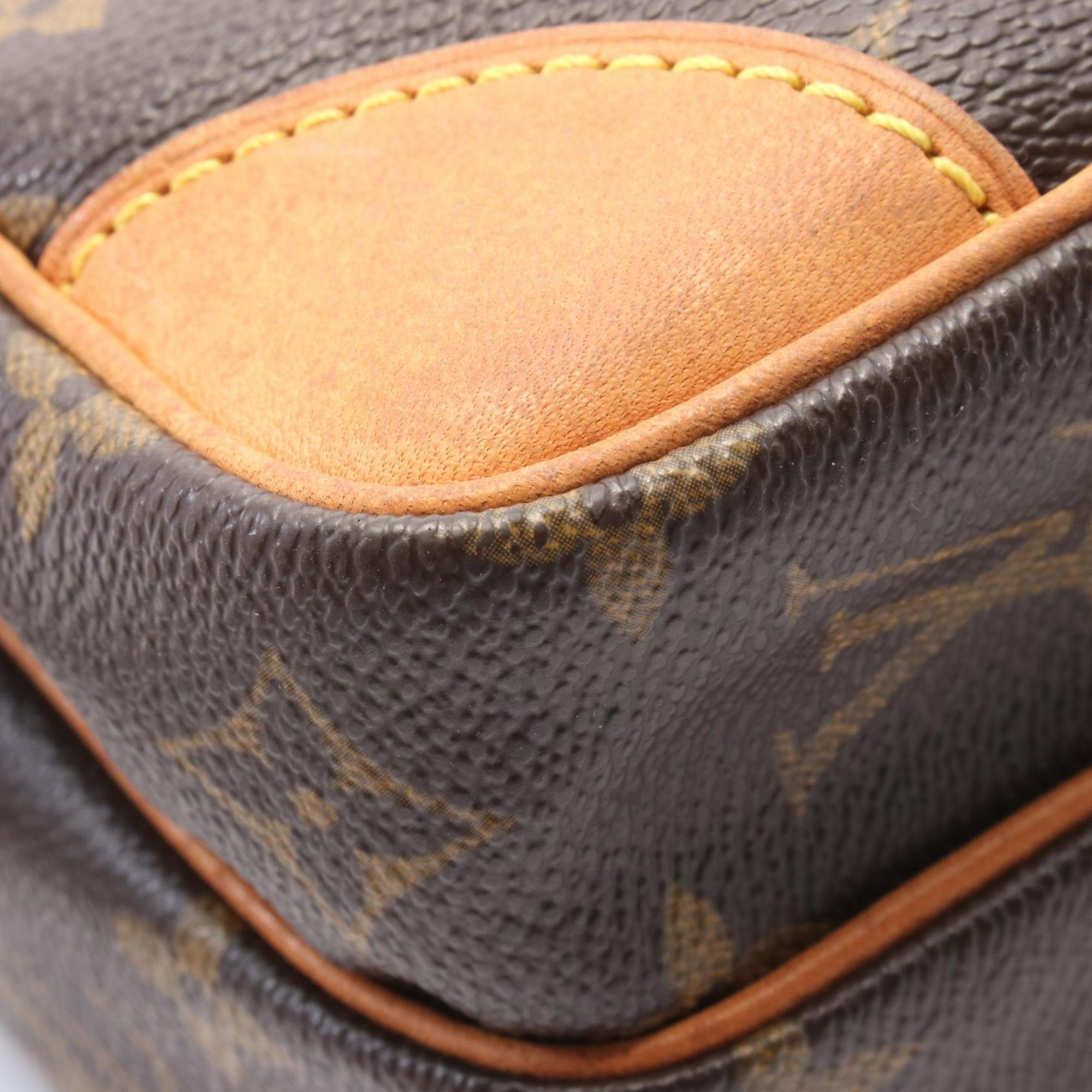 Louis Vuitton Brown Monogram Pvc Coated Canvas Leather Shoulder Bag