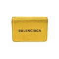 Balenciaga Metallic Gold Leather Wallet (Tri-Fold)