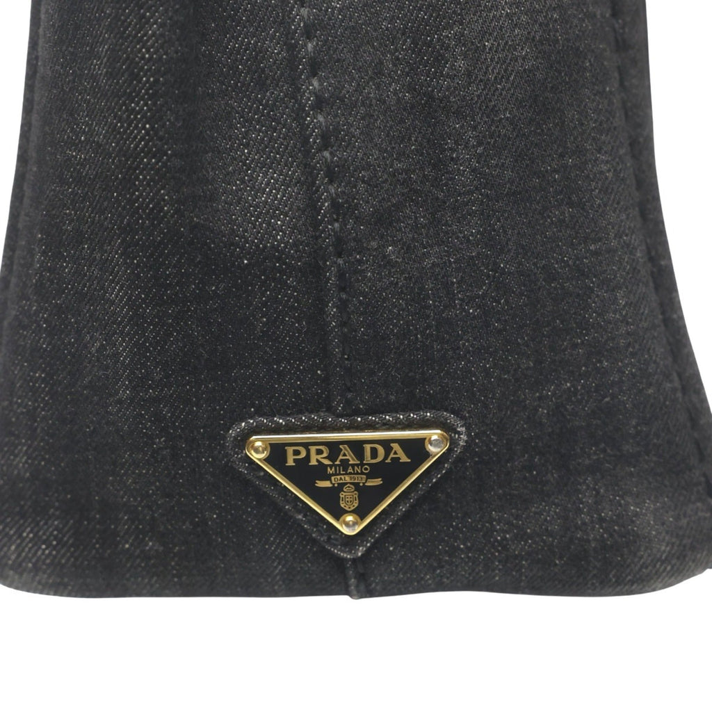 Prada Black Denim Tote Bag