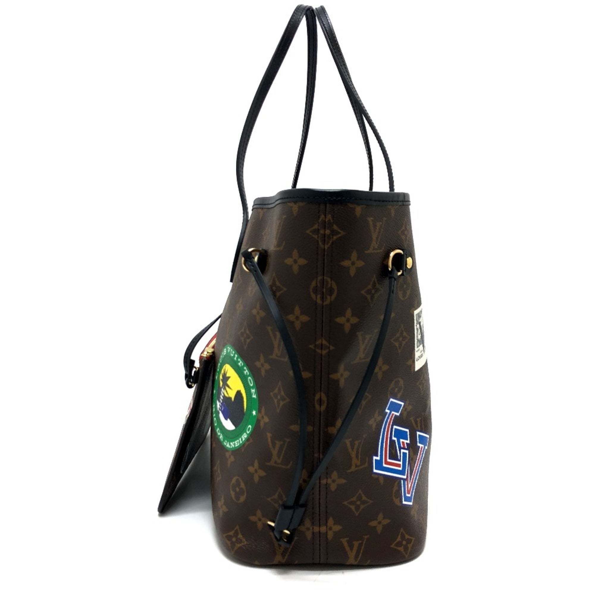 Louis Vuitton Brown Monogram Canvas Pouch Tote Bag