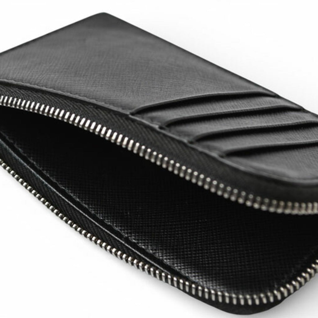 Prada Black Nero Leather Coin Purse/Coin Case