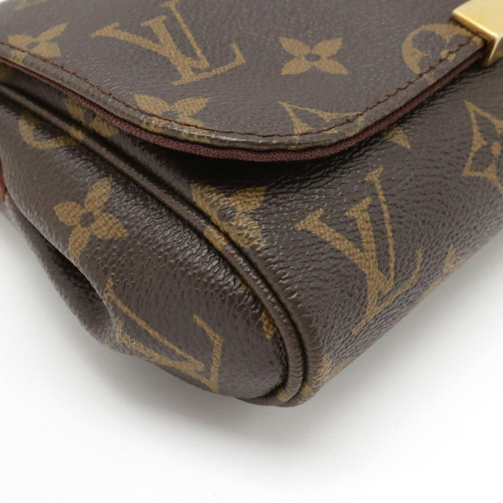 Louis Vuitton Brown Monogram Clutch Bag Pouch Shoulder Bag