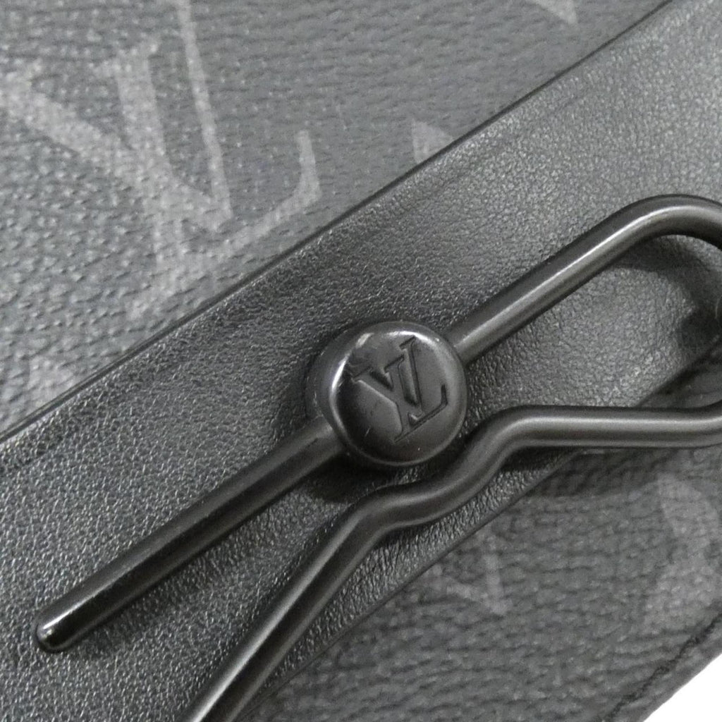 Louis Vuitton Black Coated Canvas Shoulder Bag
