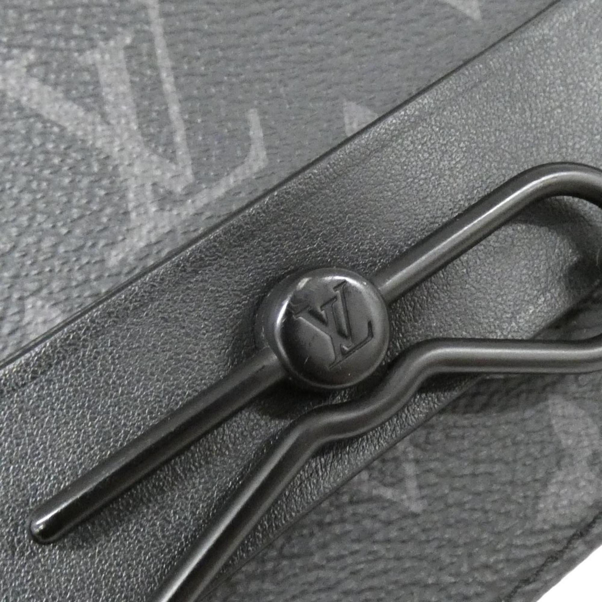 Louis Vuitton Black Coated Canvas Shoulder Bag