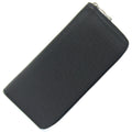 Louis Vuitton Black Noir Taiga Leather Leather Long Wallet