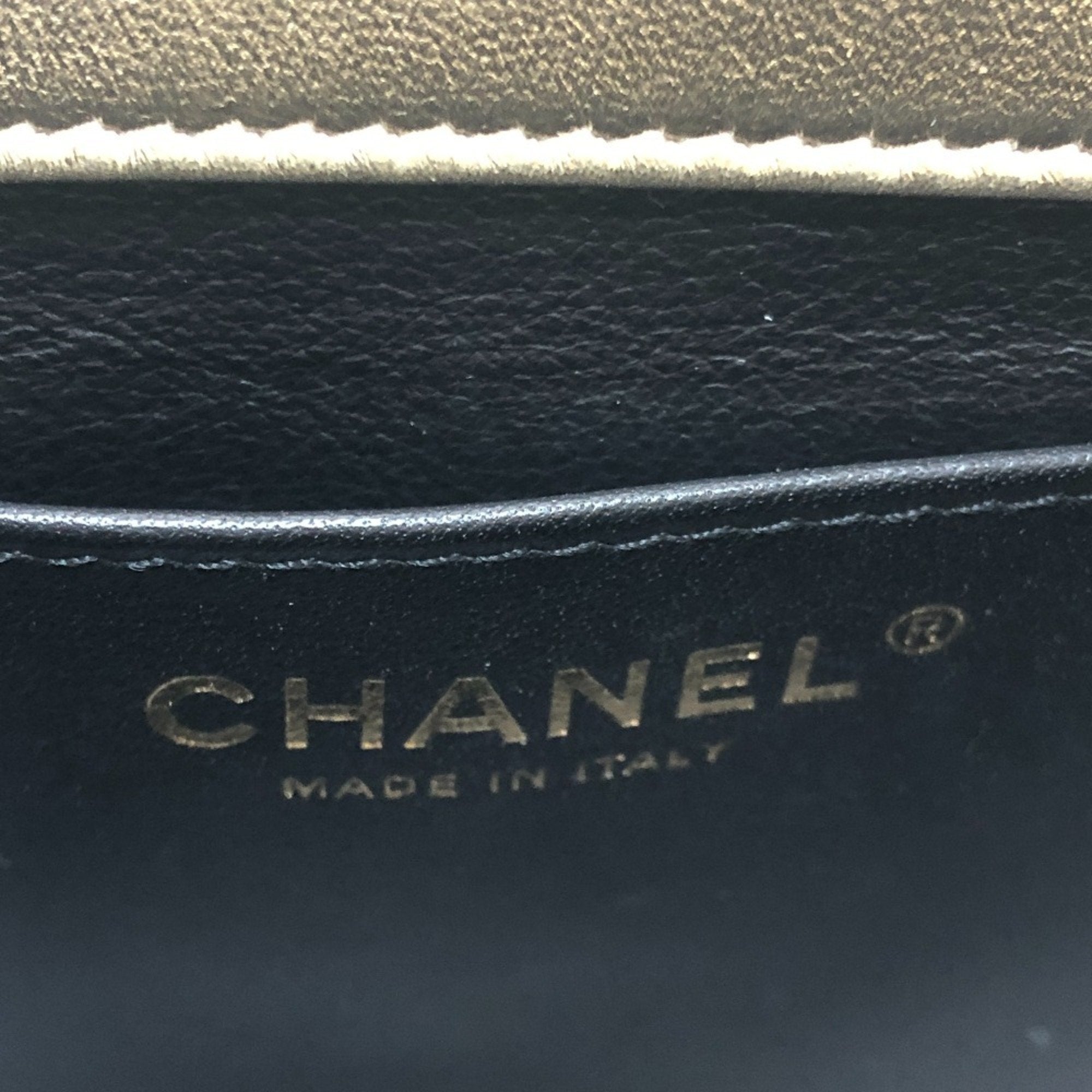 Chanel Matelasse Gold Leather Handbag Shoulder Bag