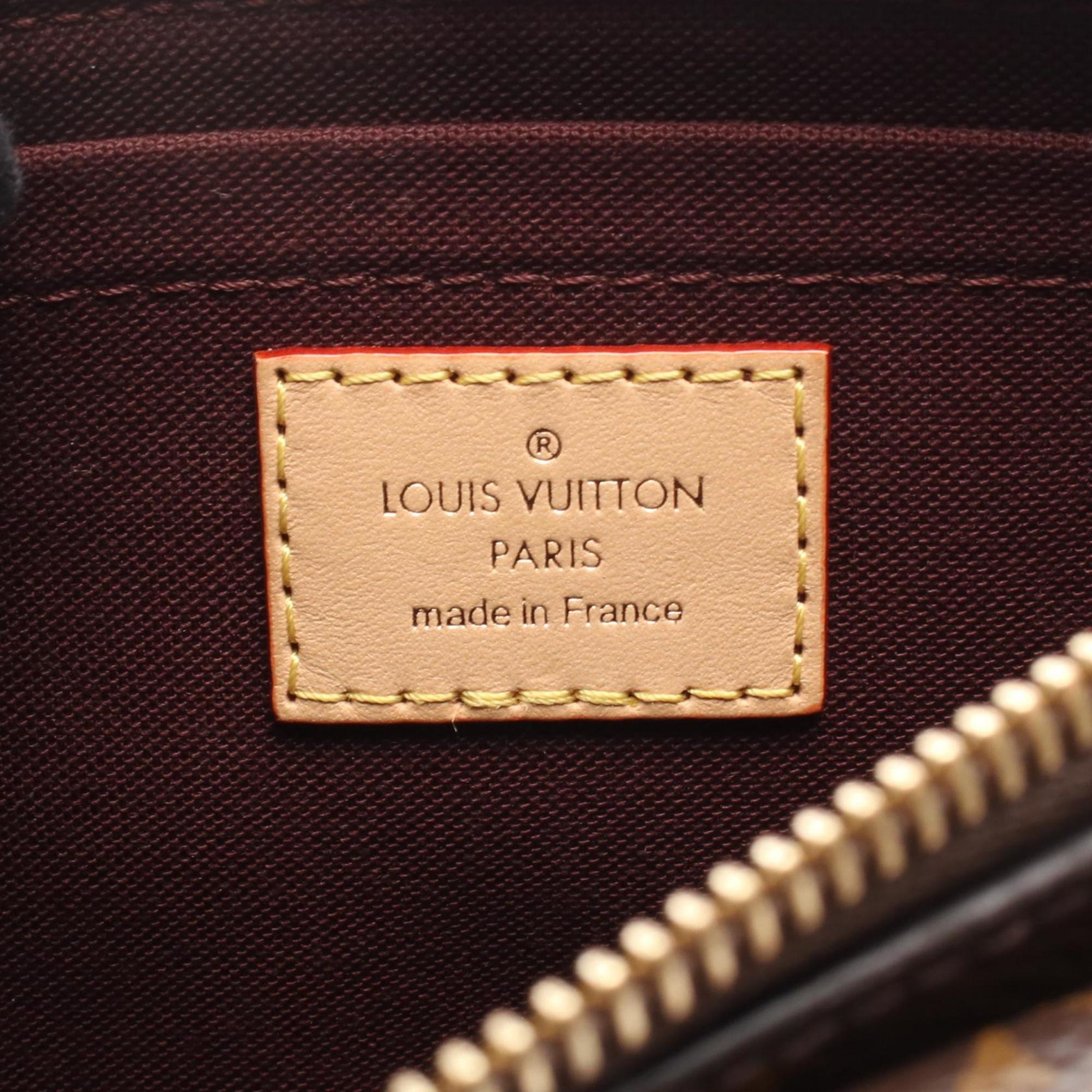 Louis Vuitton Brown Monogram Coated Canvas Leather Shoulder Bag